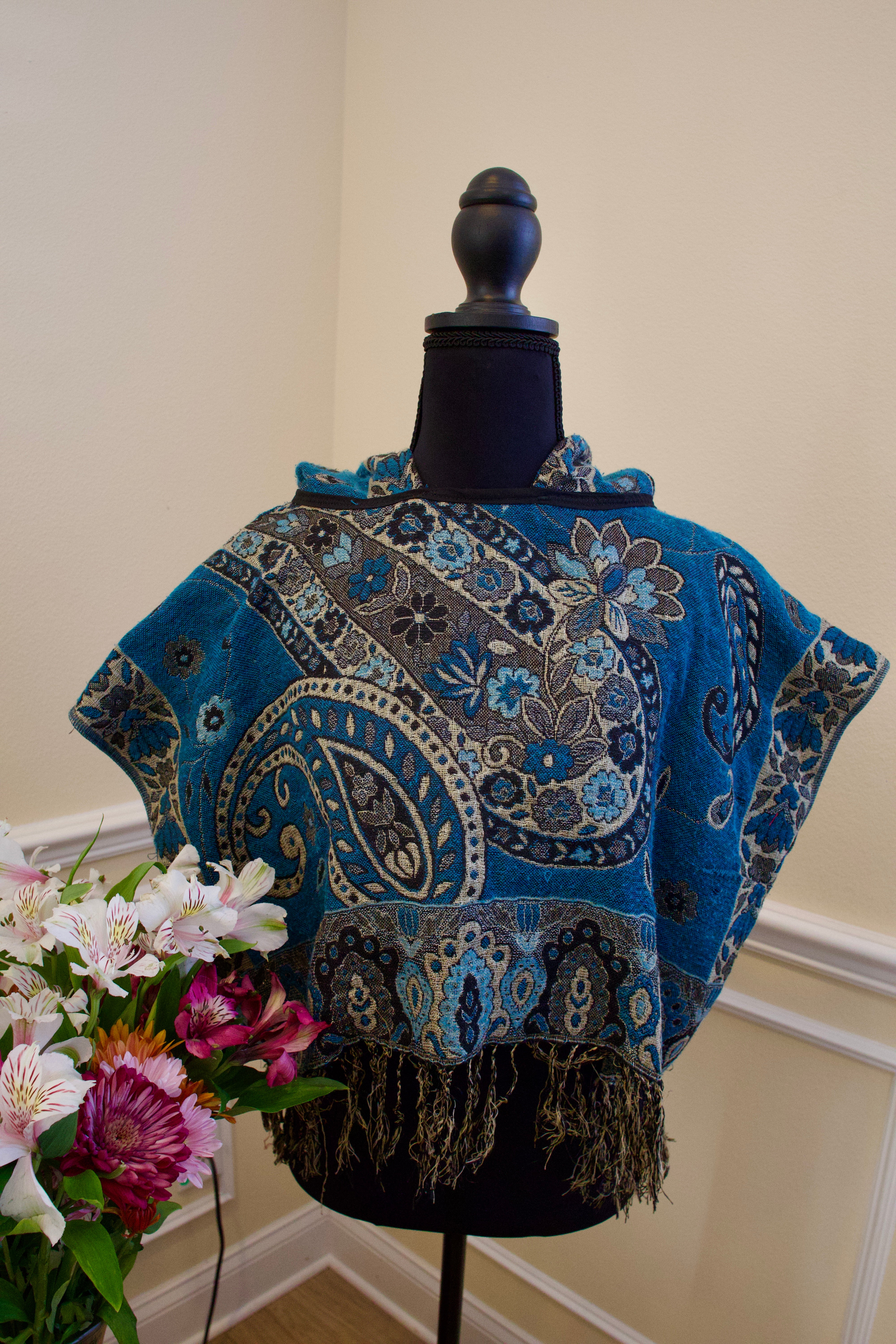 Cropped Pashmina Hoodie