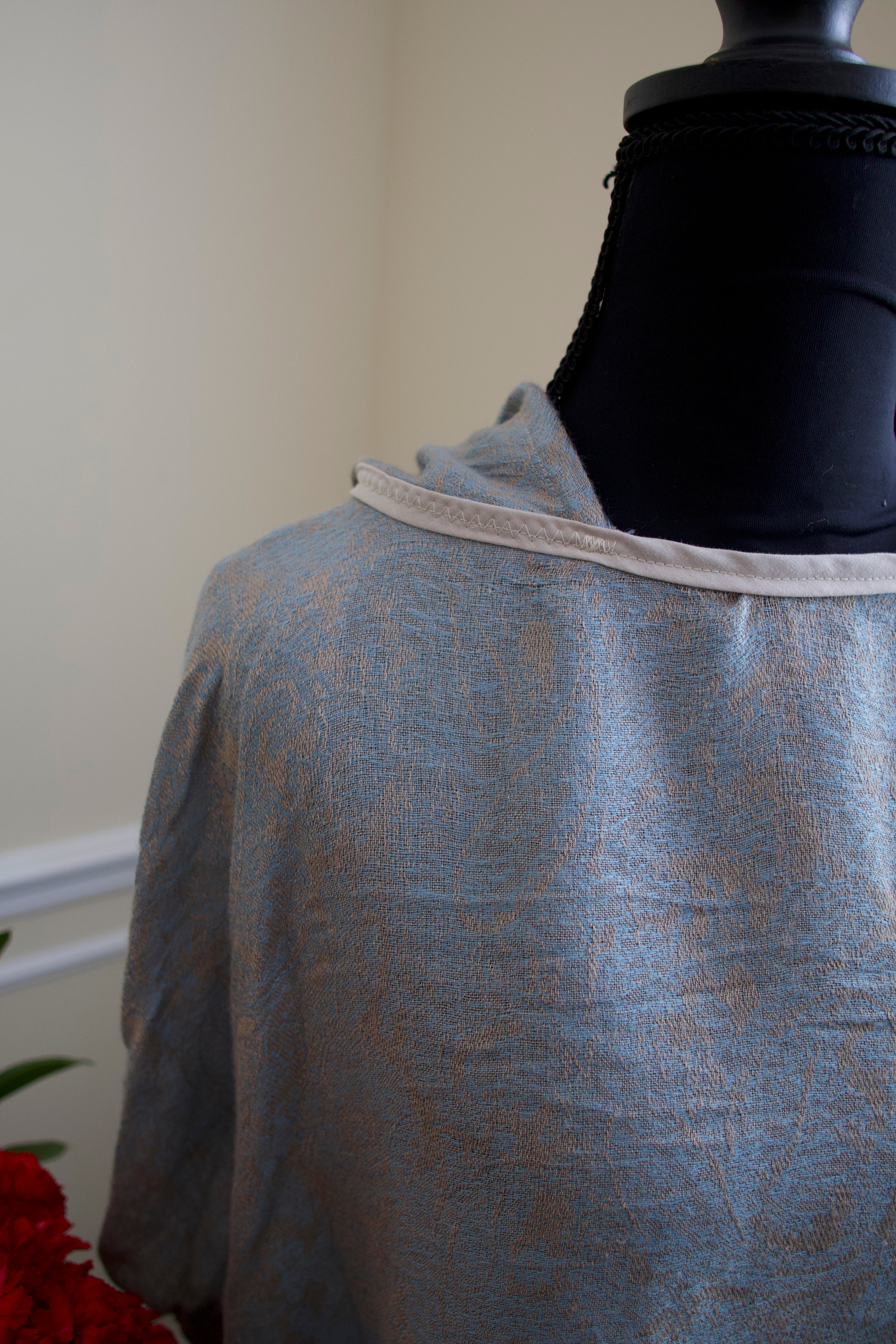 Cropped Pashmina Hoodie