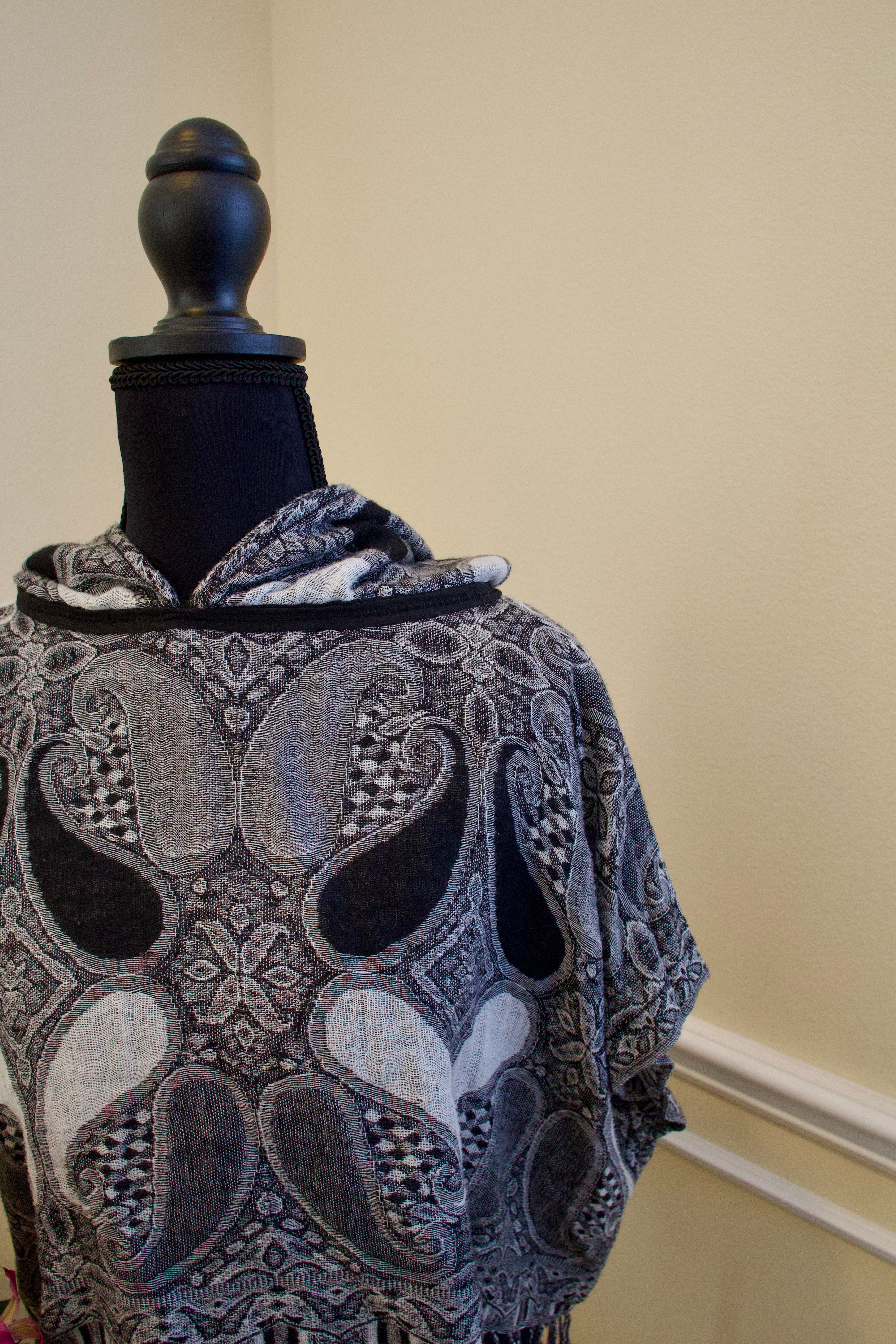 Cropped Pashmina Hoodie