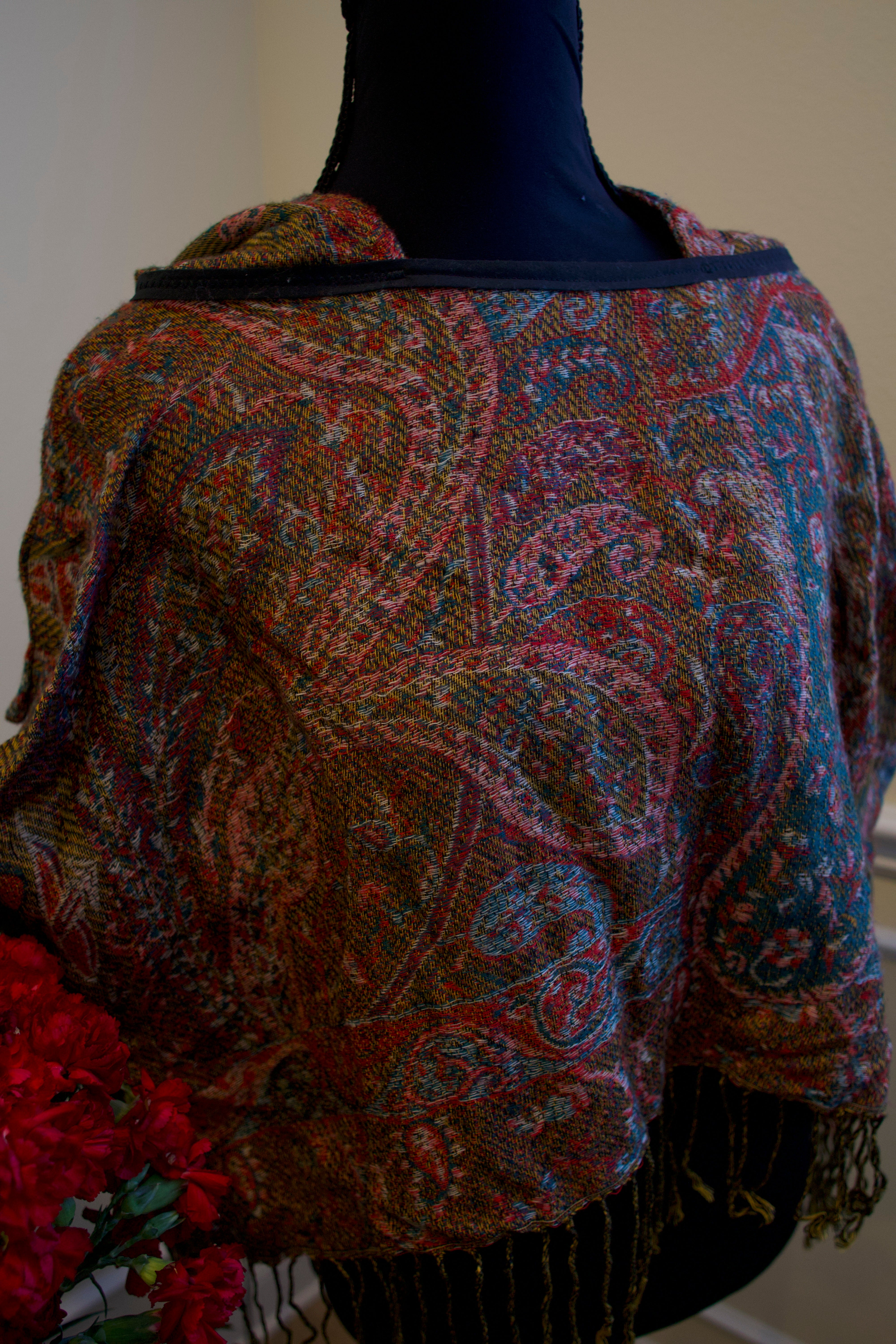 Cropped Pashmina Hoodie