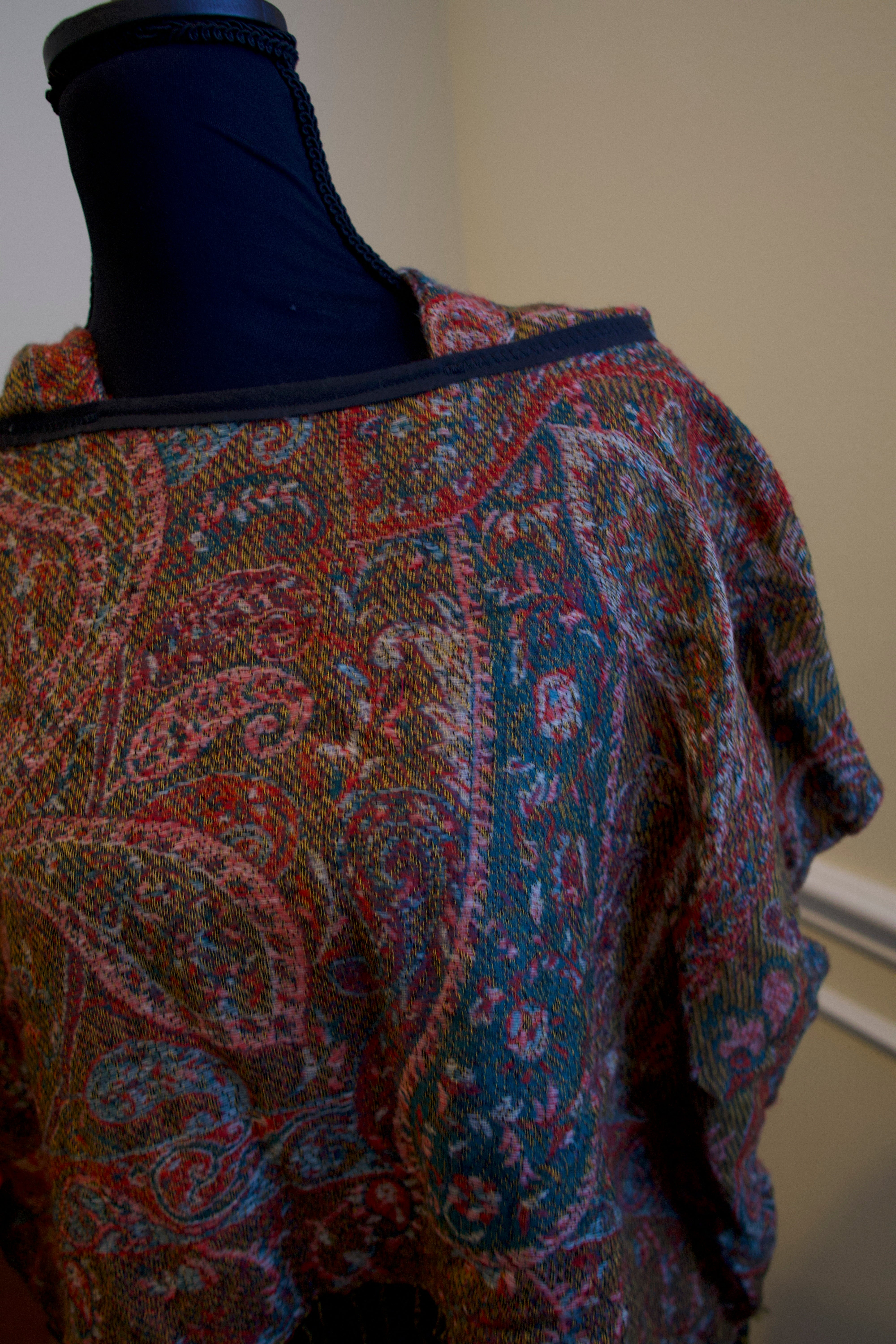 Cropped Pashmina Hoodie