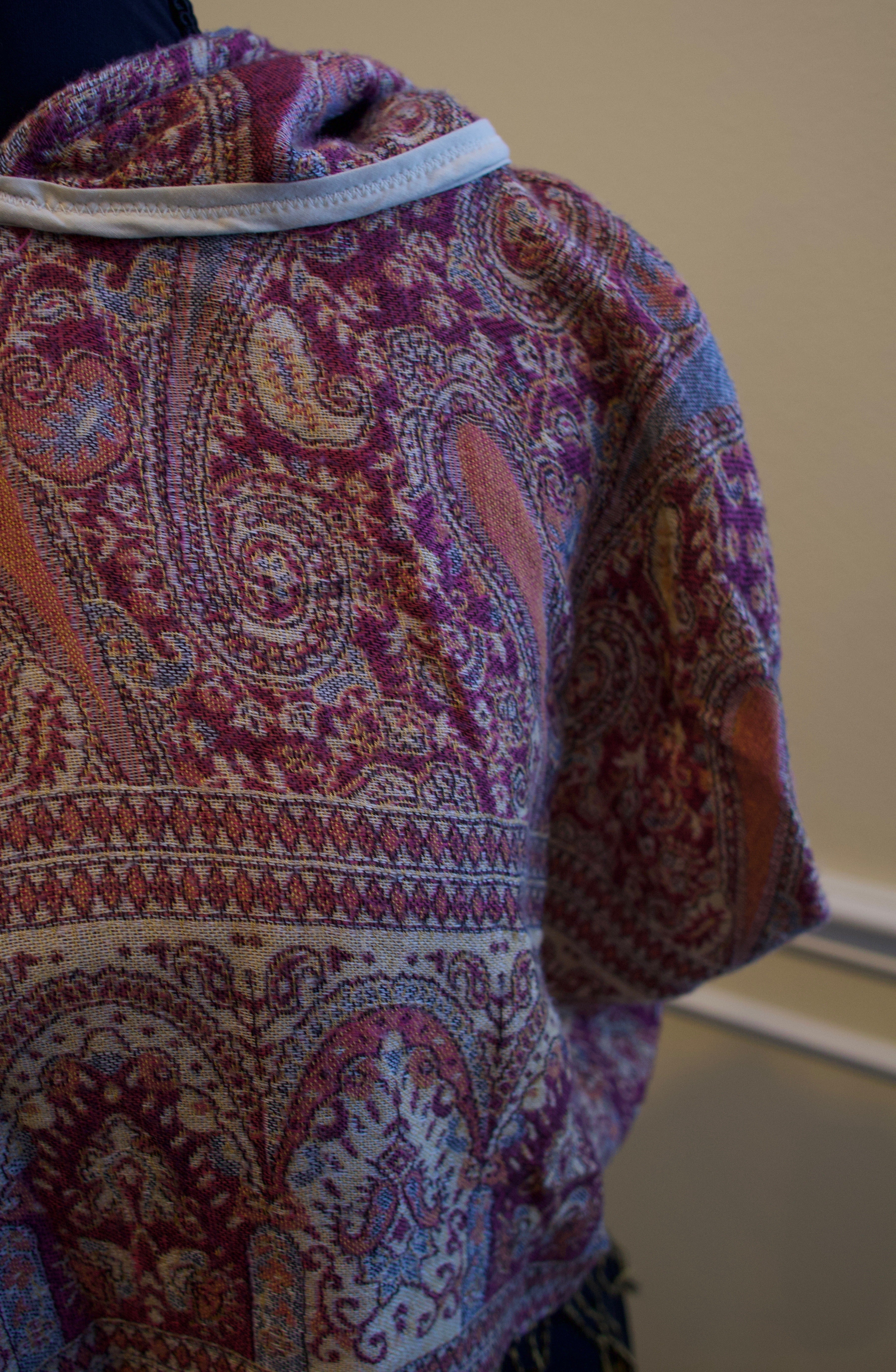 Cropped Pashmina Hoodie