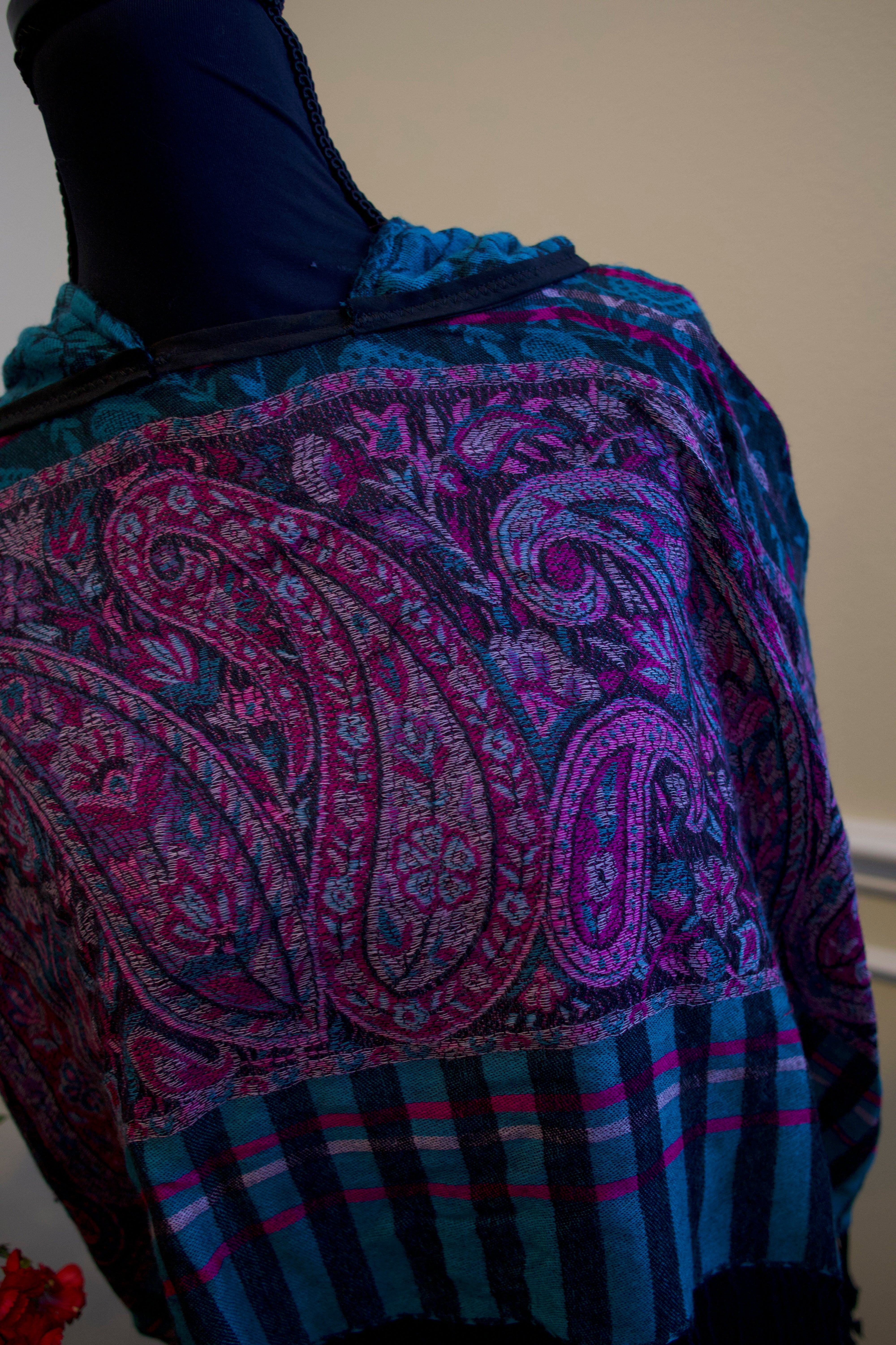 Cropped Pashmina Hoodie