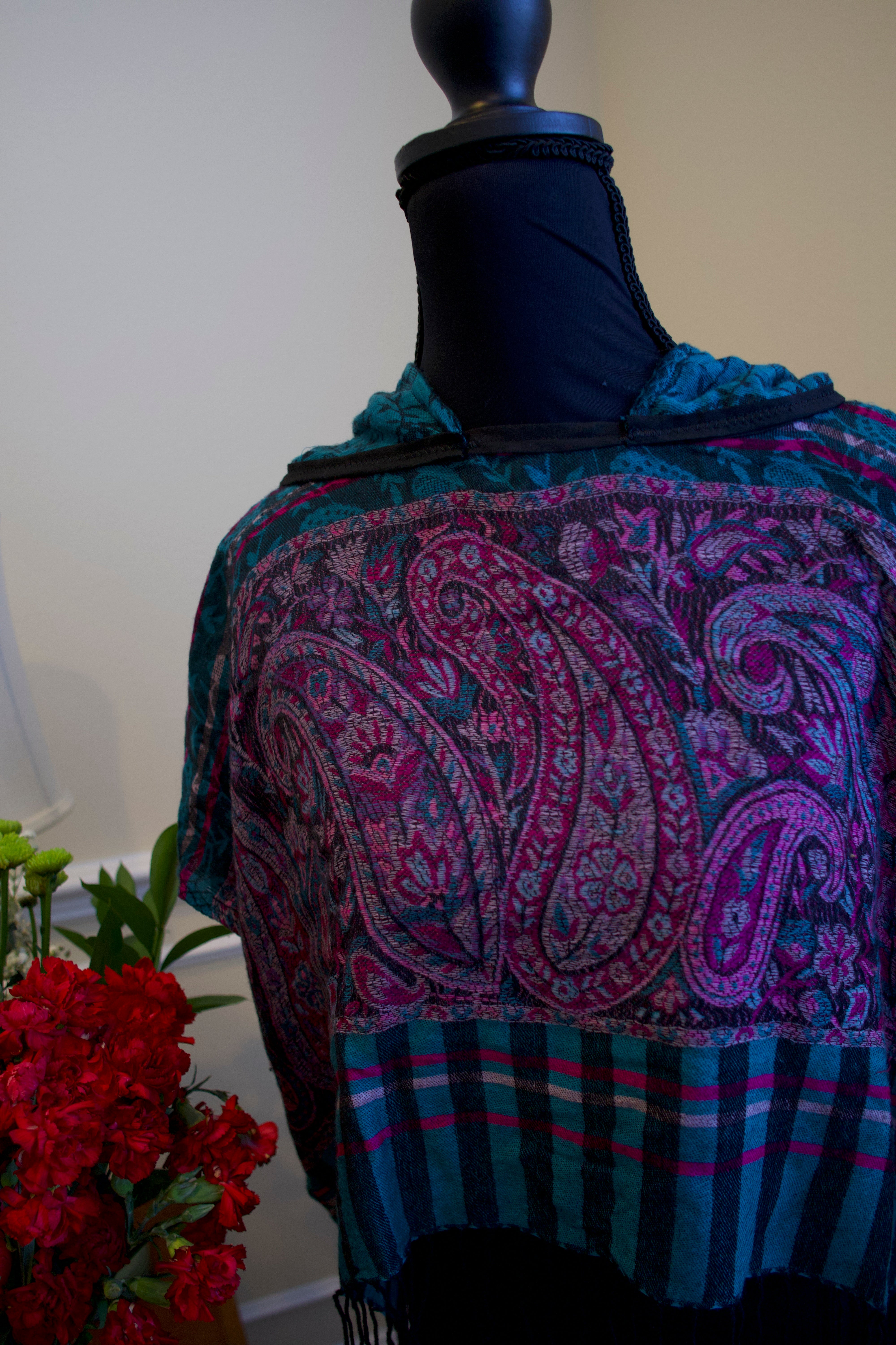 Cropped Pashmina Hoodie
