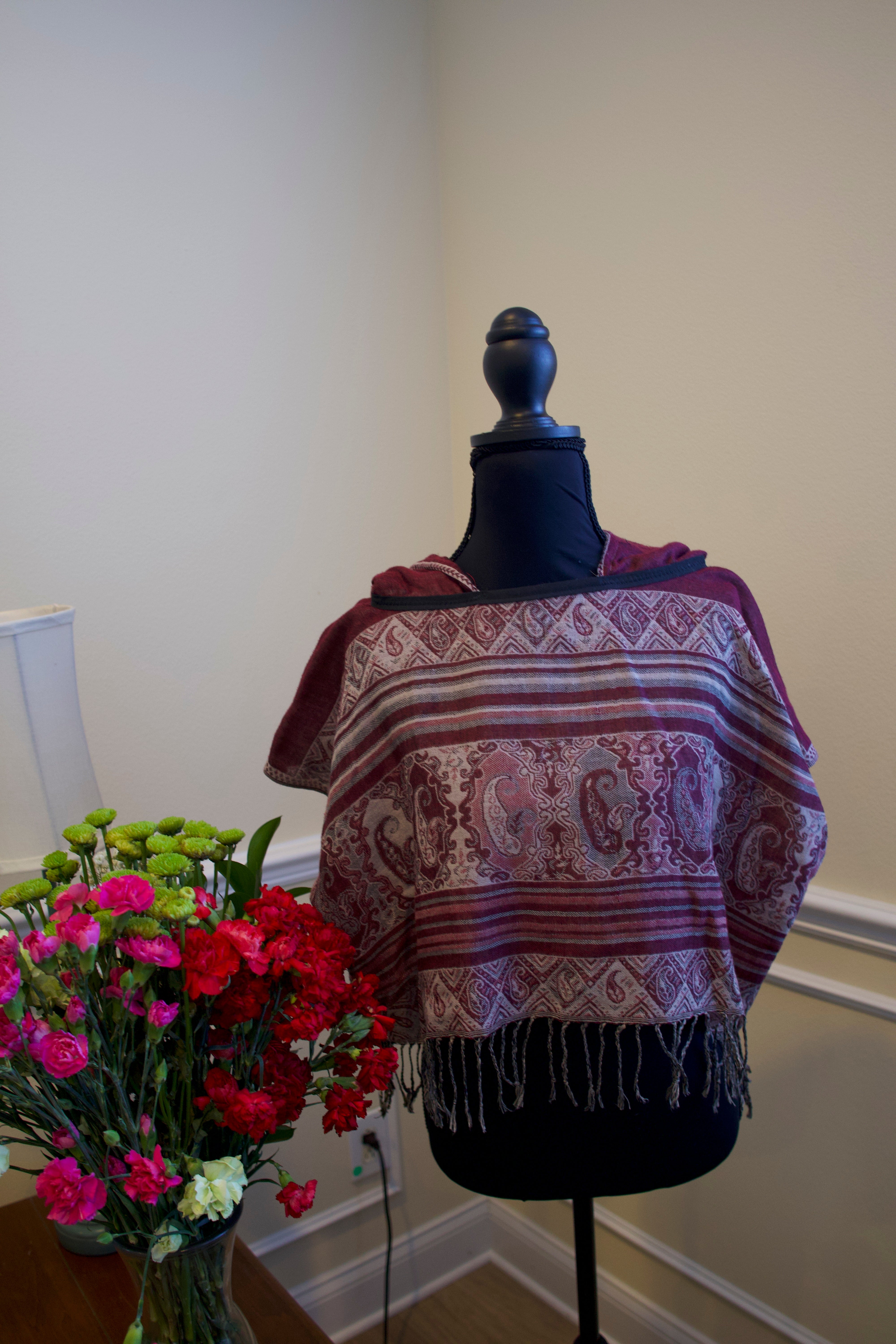 Cropped Pashmina Hoodie