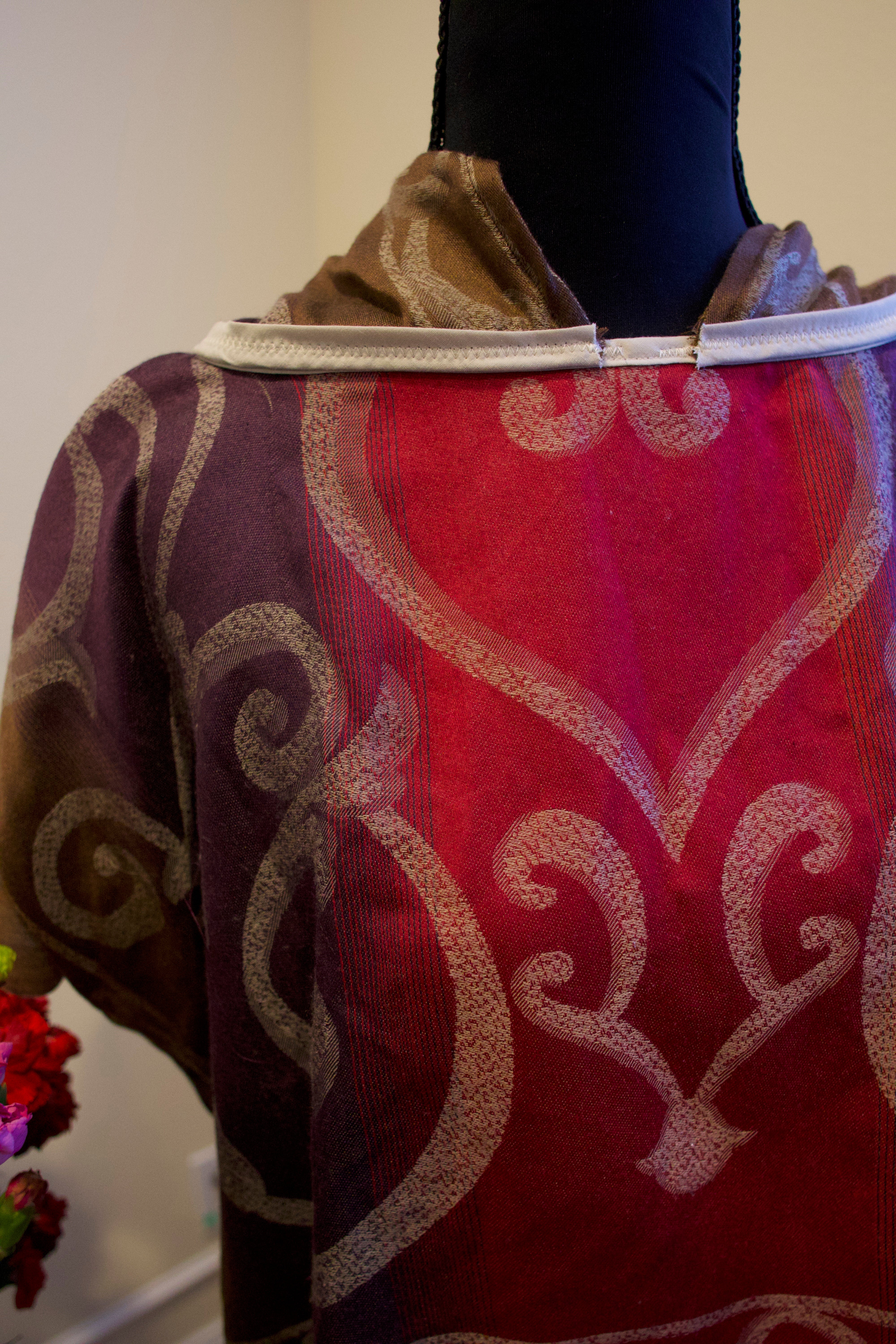 Cropped Pashmina Hoodie