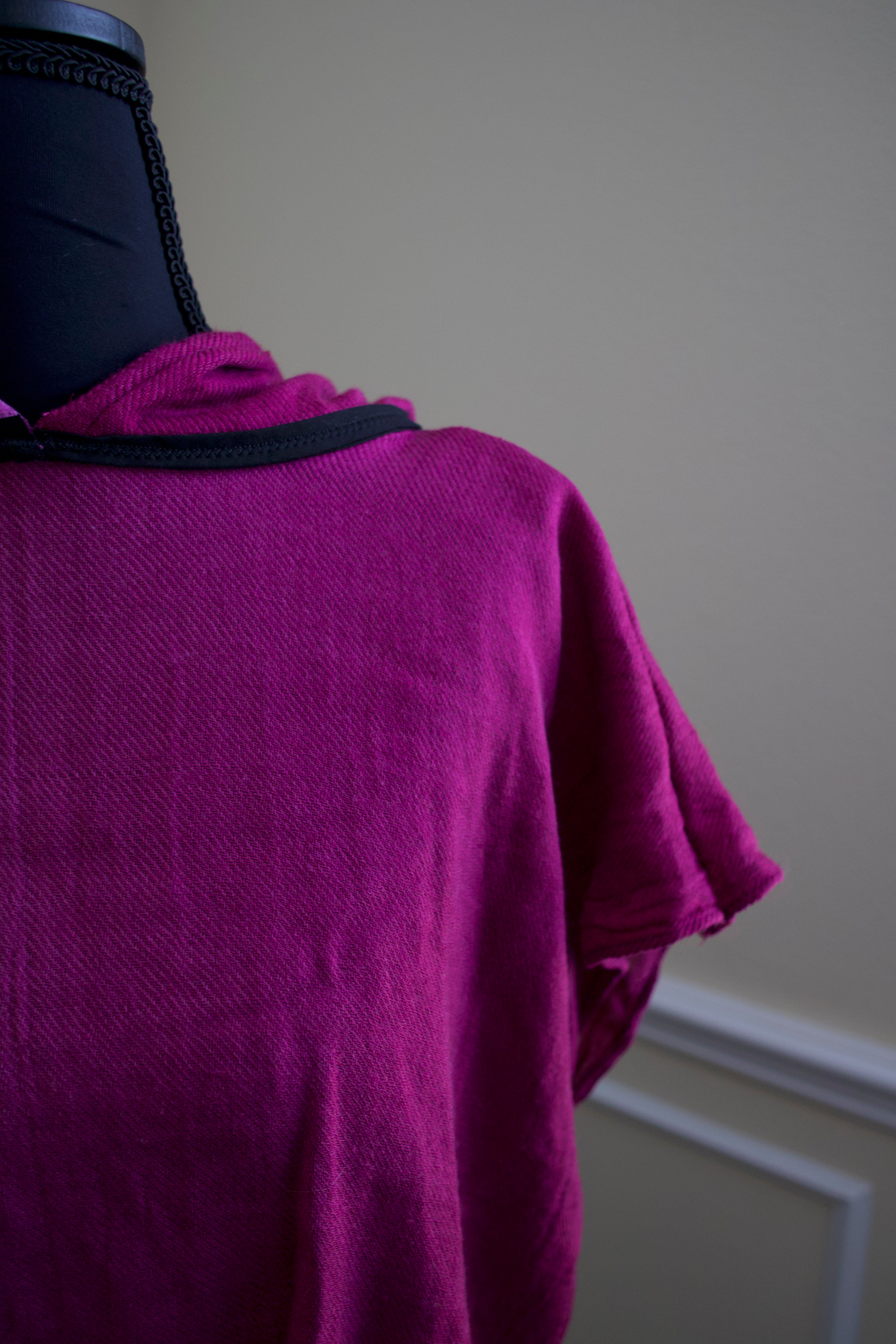 Cropped Pashmina Hoodie