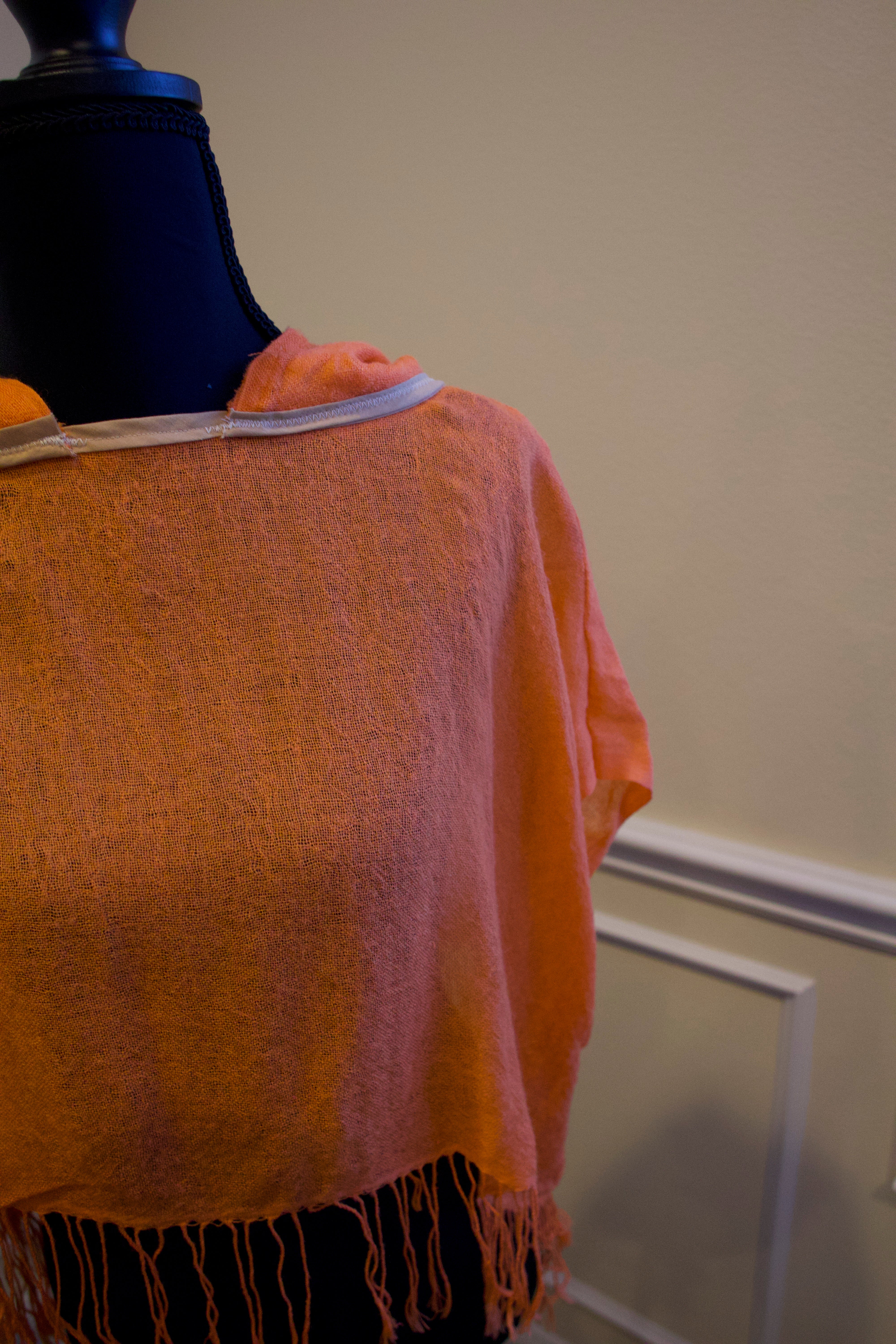 Cropped Pashmina Hoodie