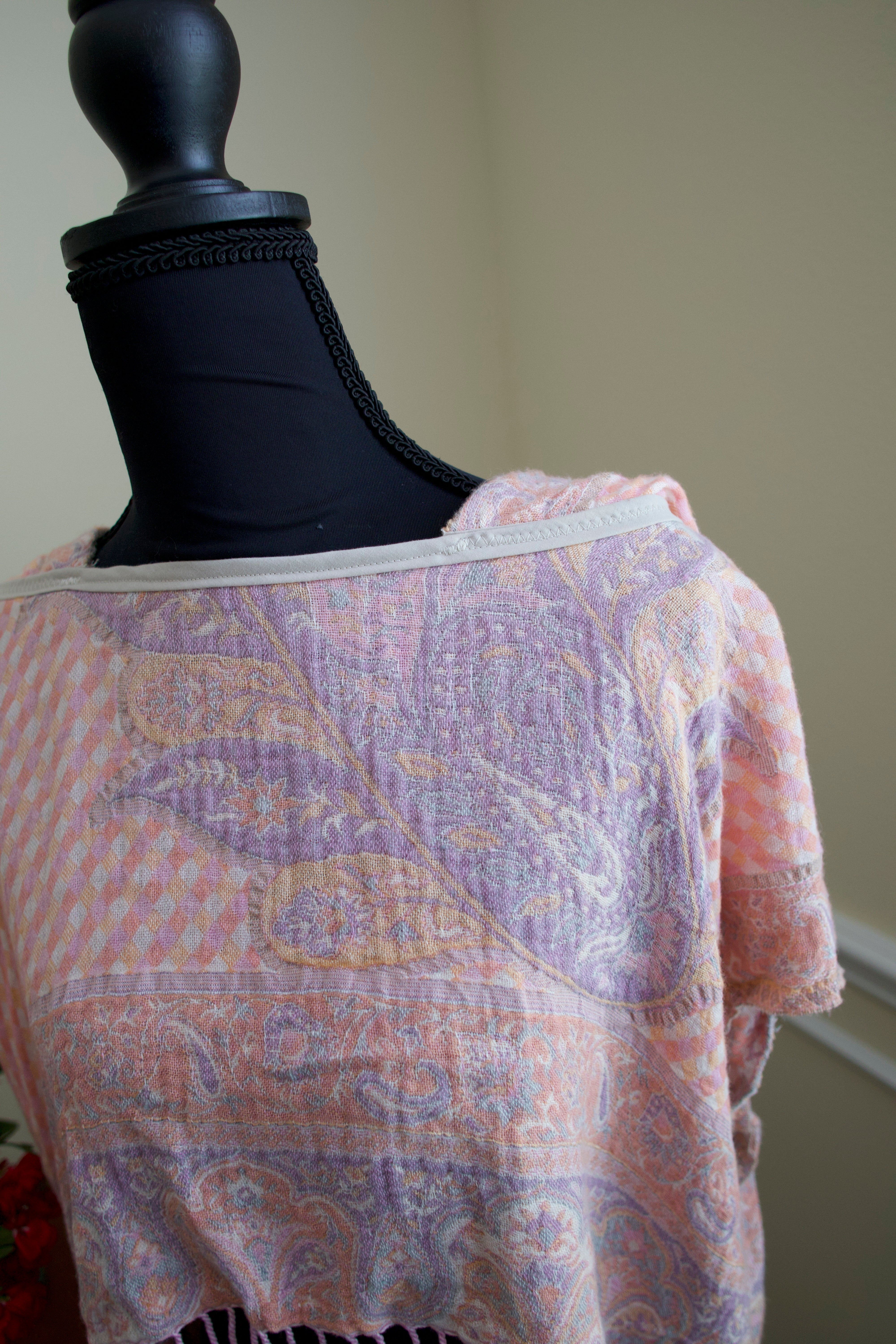 Cropped Pashmina Hoodie