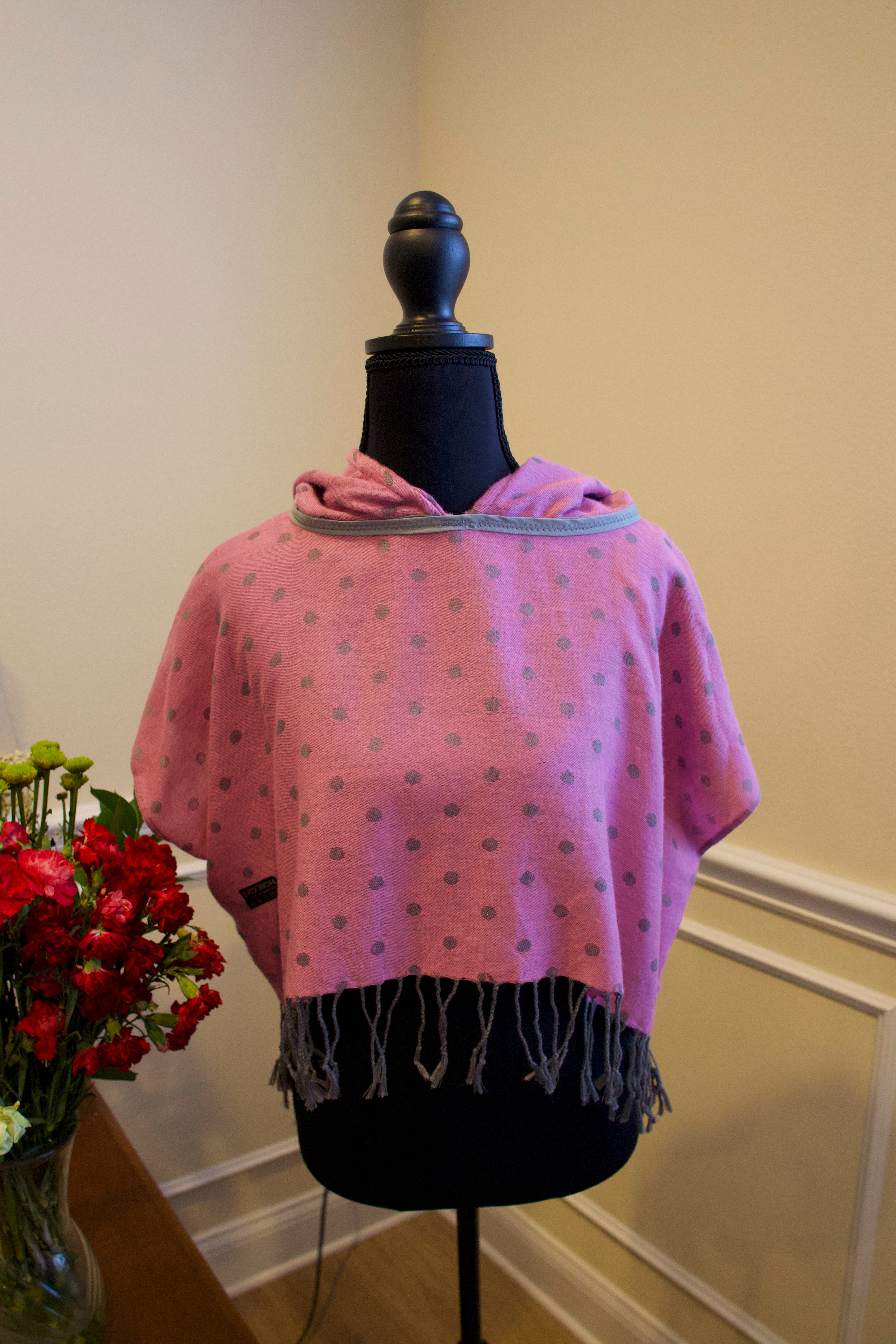 Cropped Pashmina Hoodie