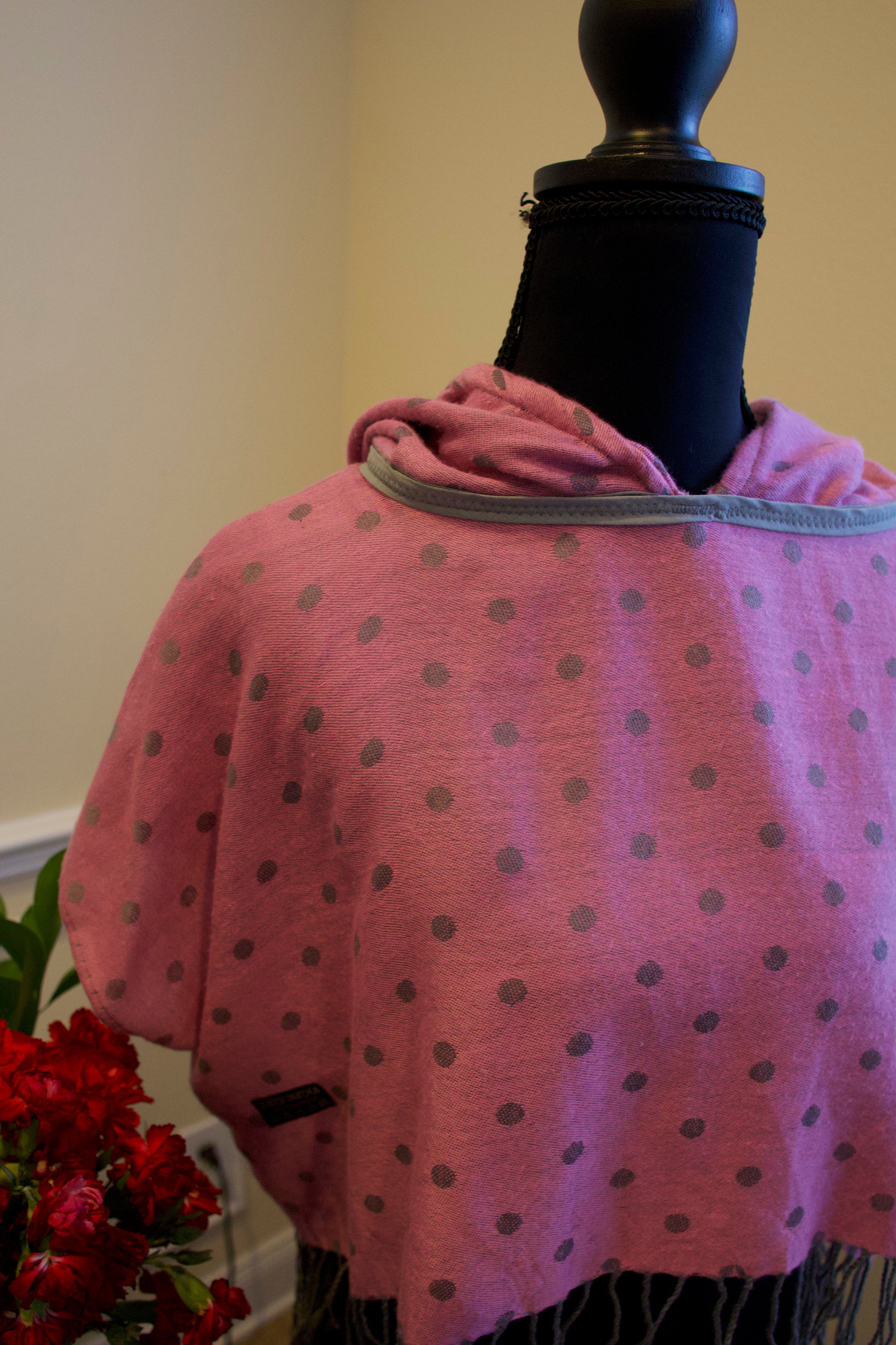 Cropped Pashmina Hoodie