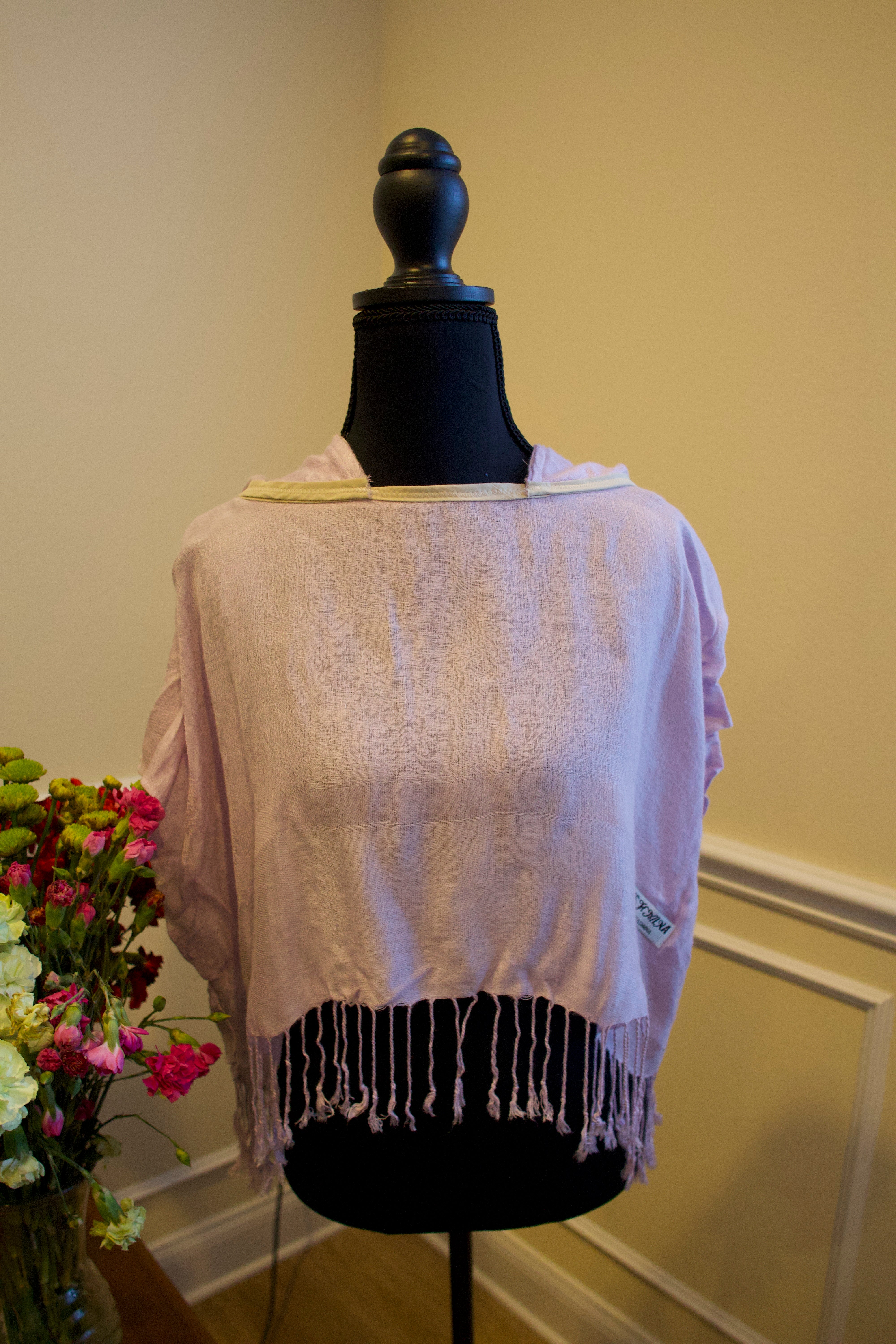 Cropped Pashmina Hoodie