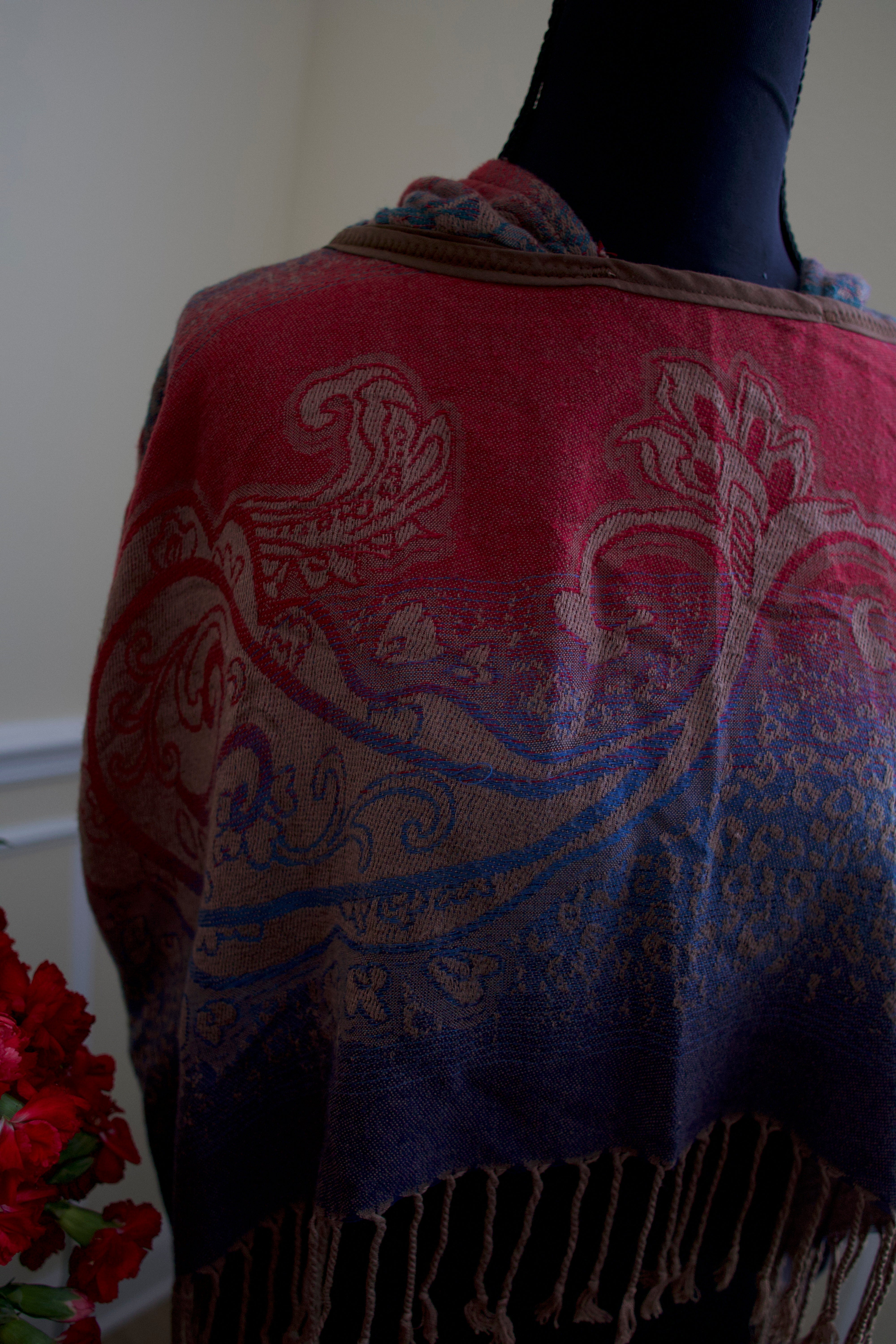 Cropped Pashmina Hoodie