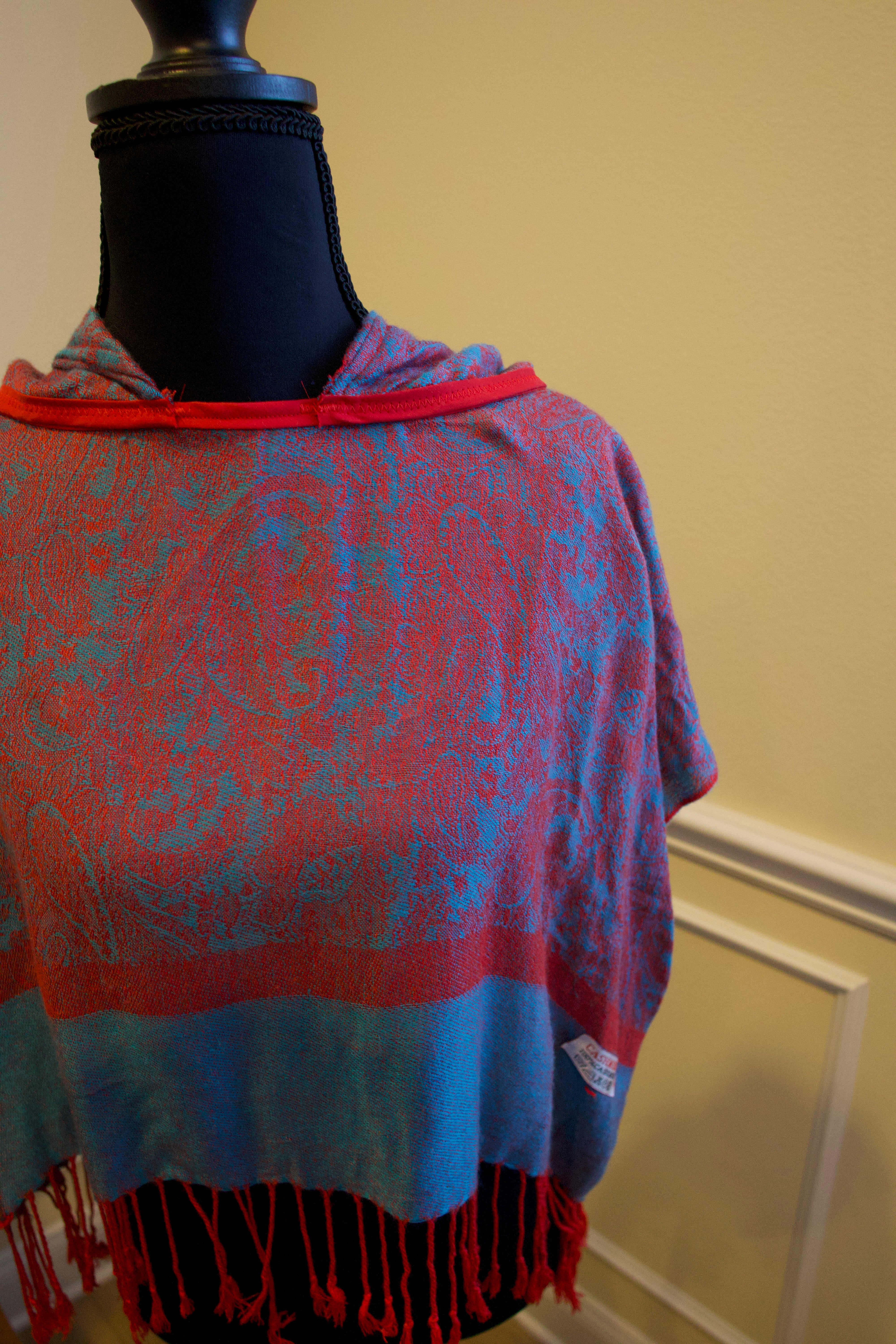 Cropped Pashmina Hoodie