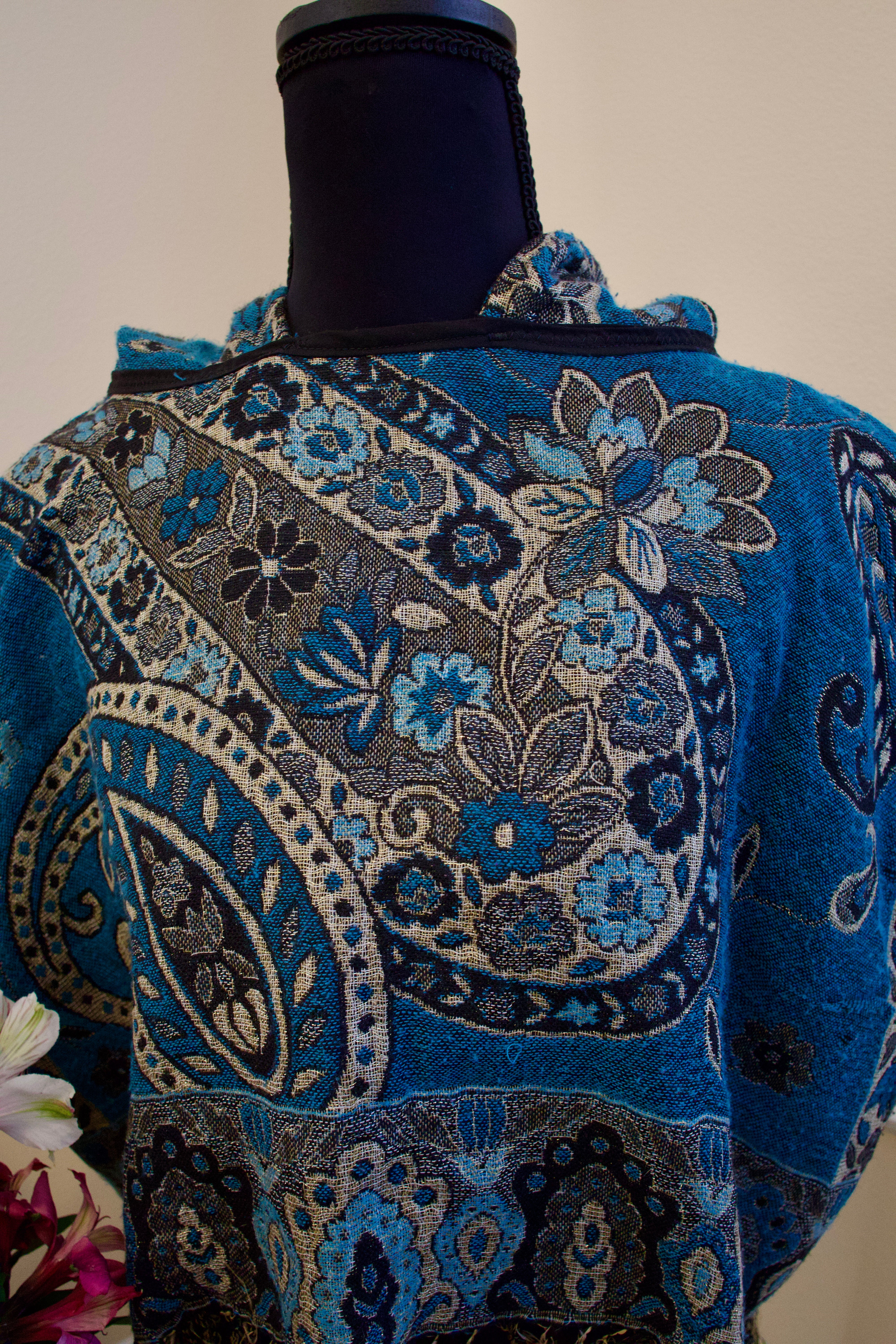 Cropped Pashmina Hoodie