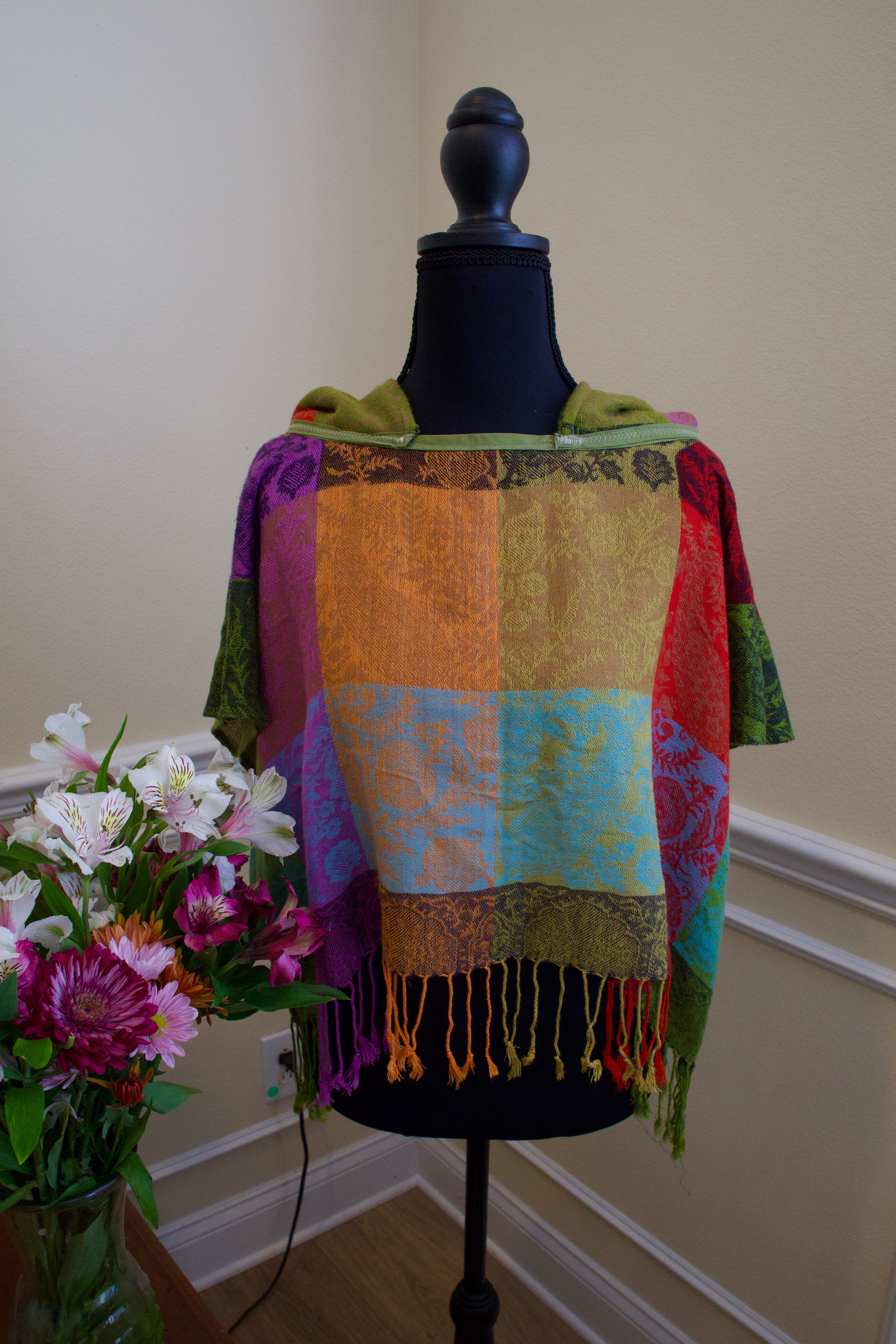 Cropped Pashmina Hoodie