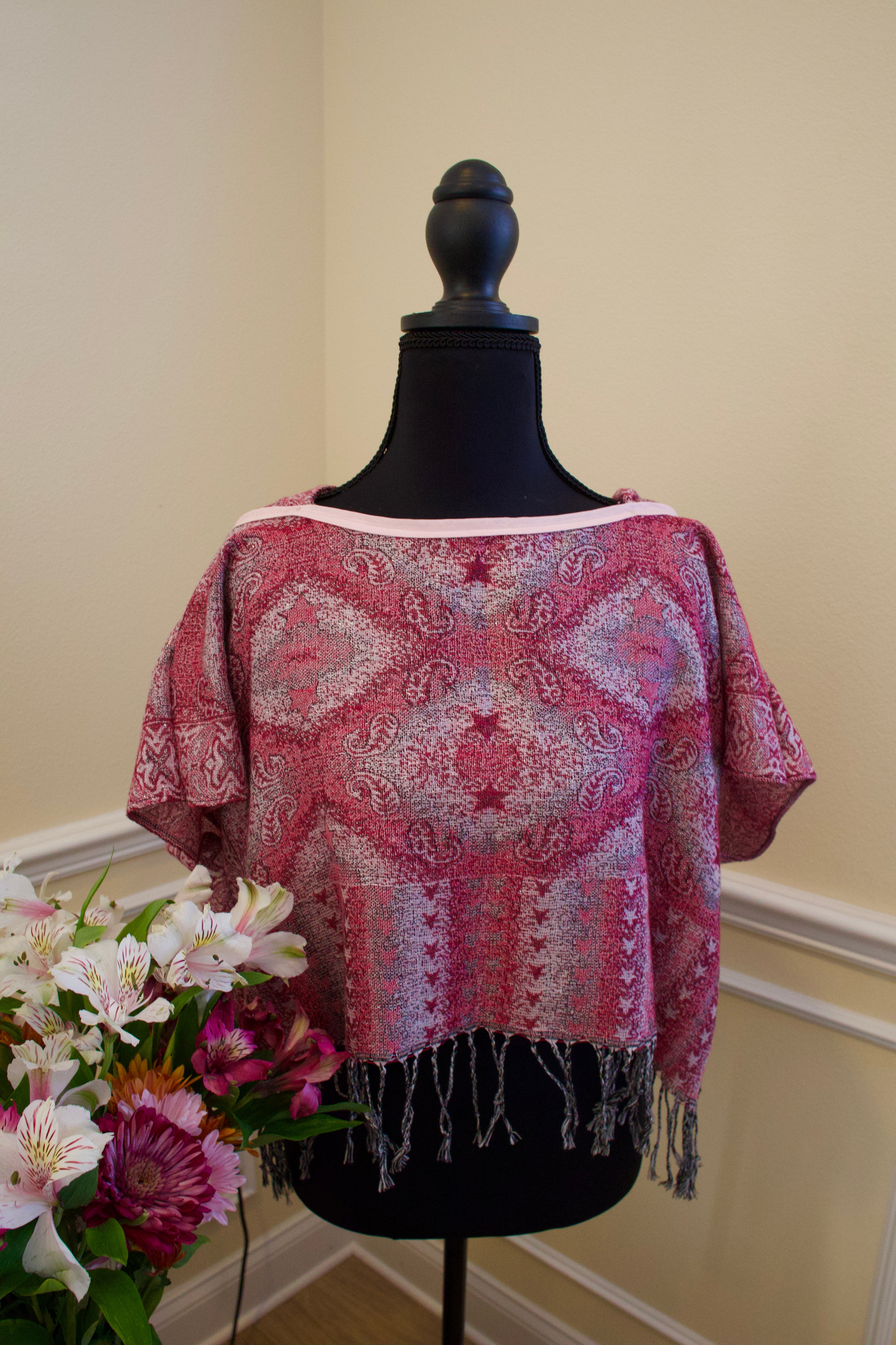 Cropped Pashmina Hoodie
