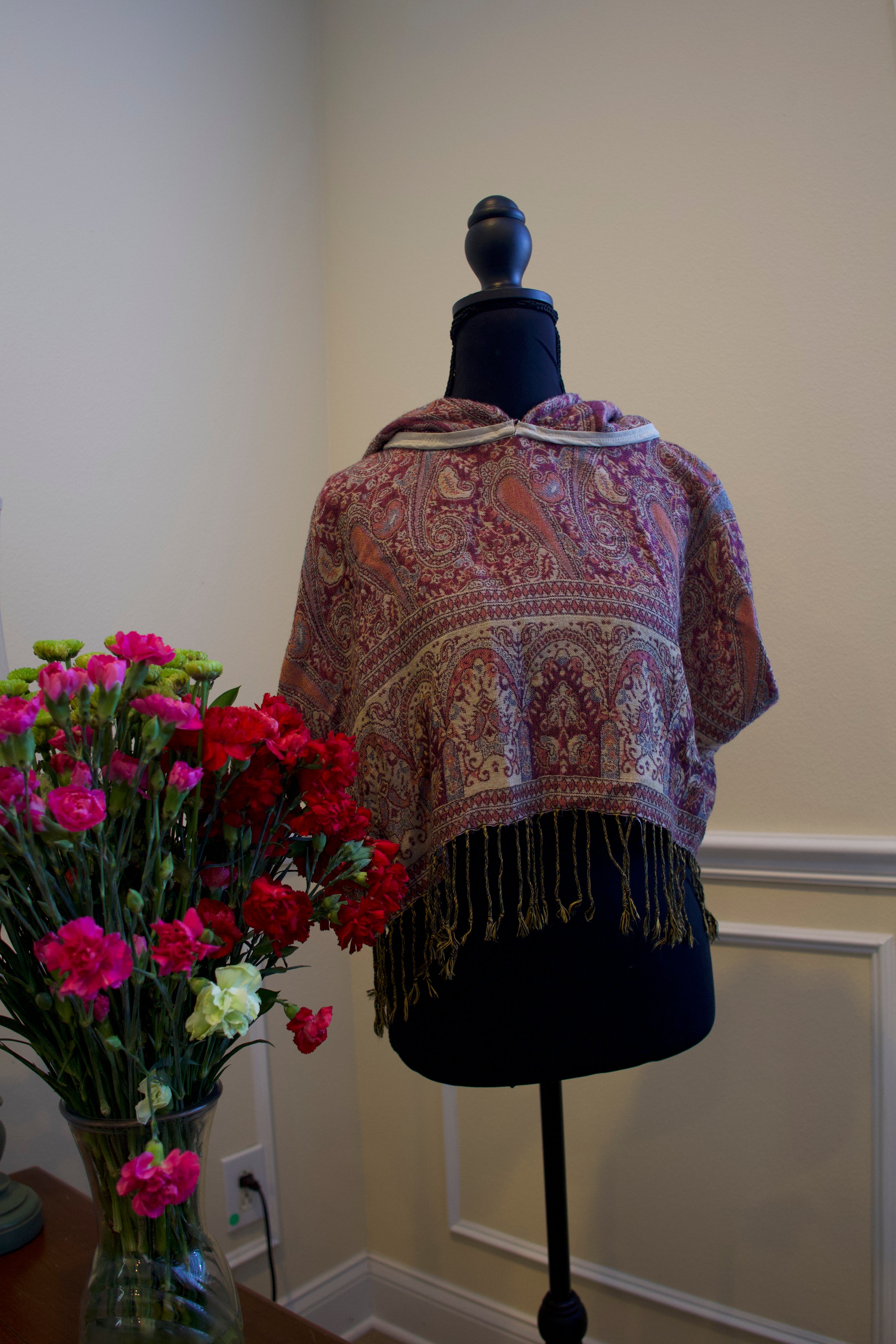 Cropped Pashmina Hoodie
