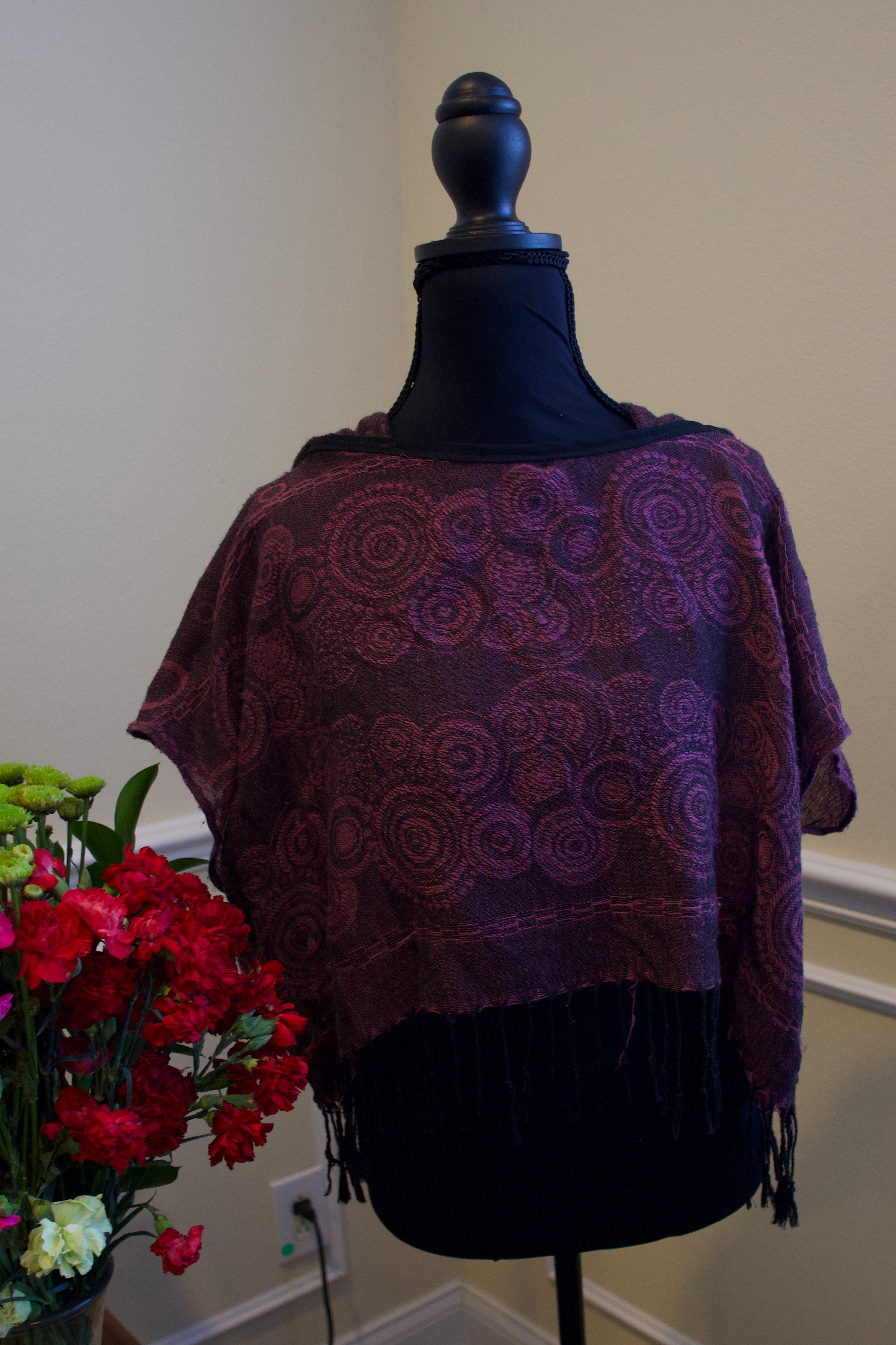 Cropped Pashmina Hoodie