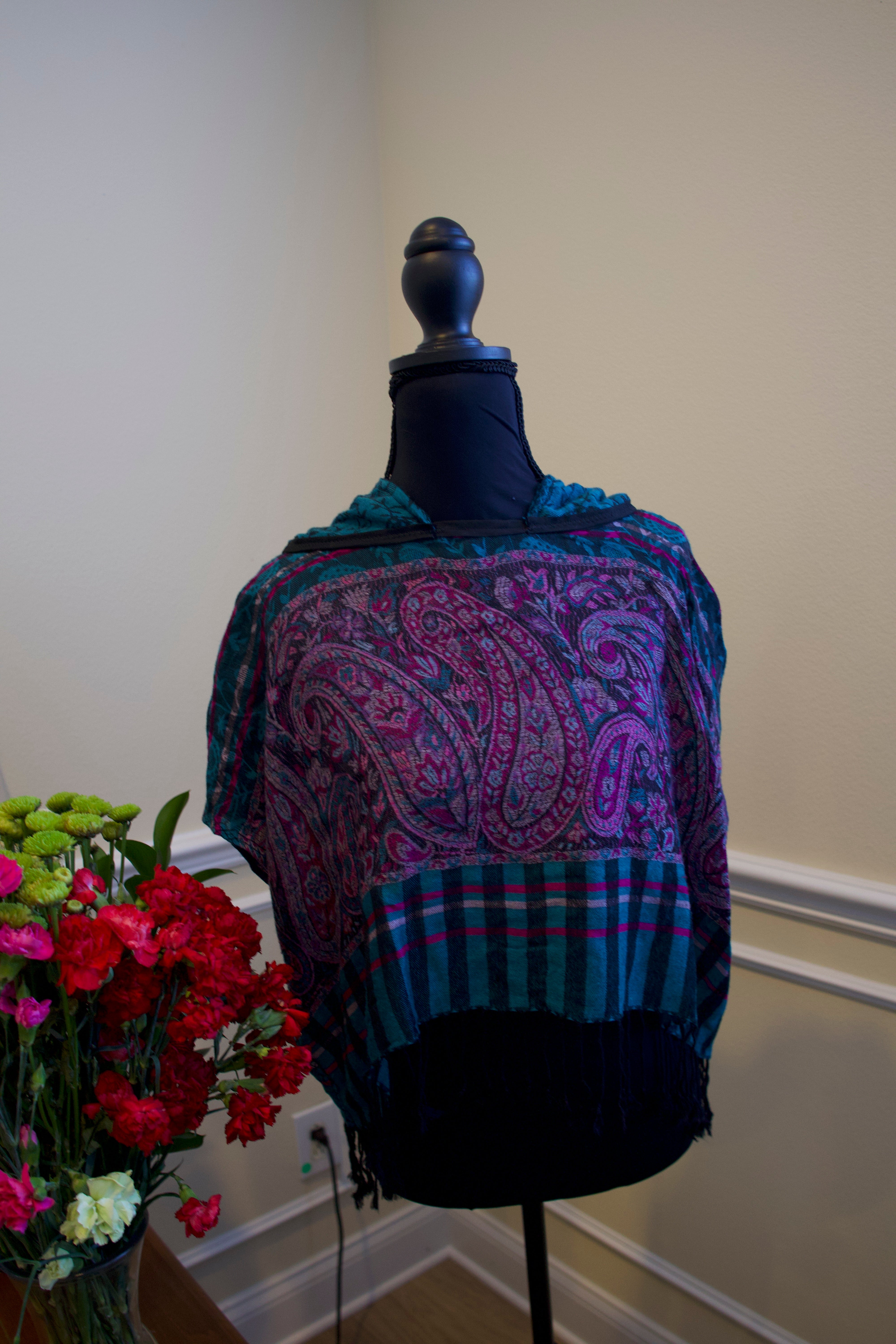 Cropped Pashmina Hoodie