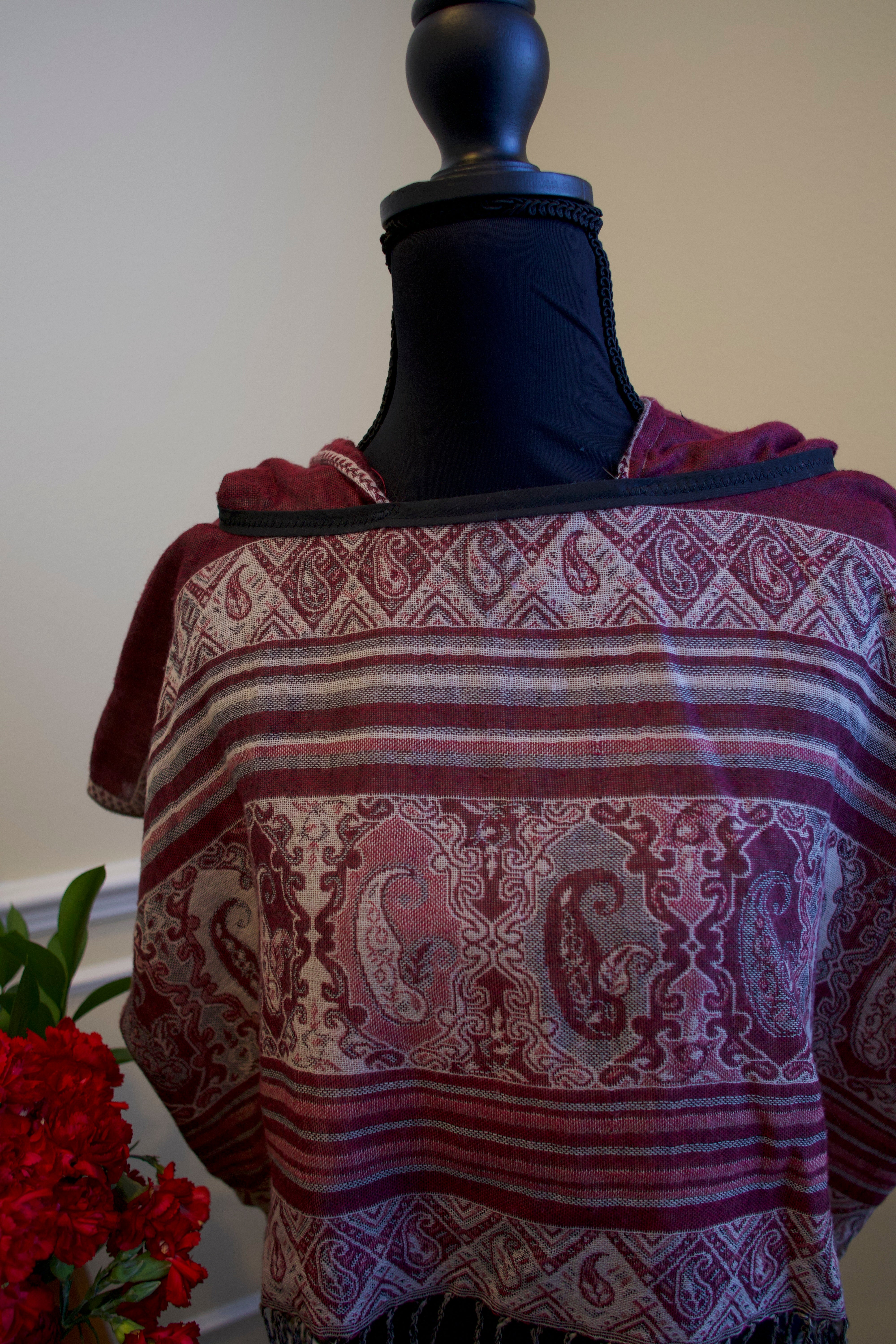Cropped Pashmina Hoodie