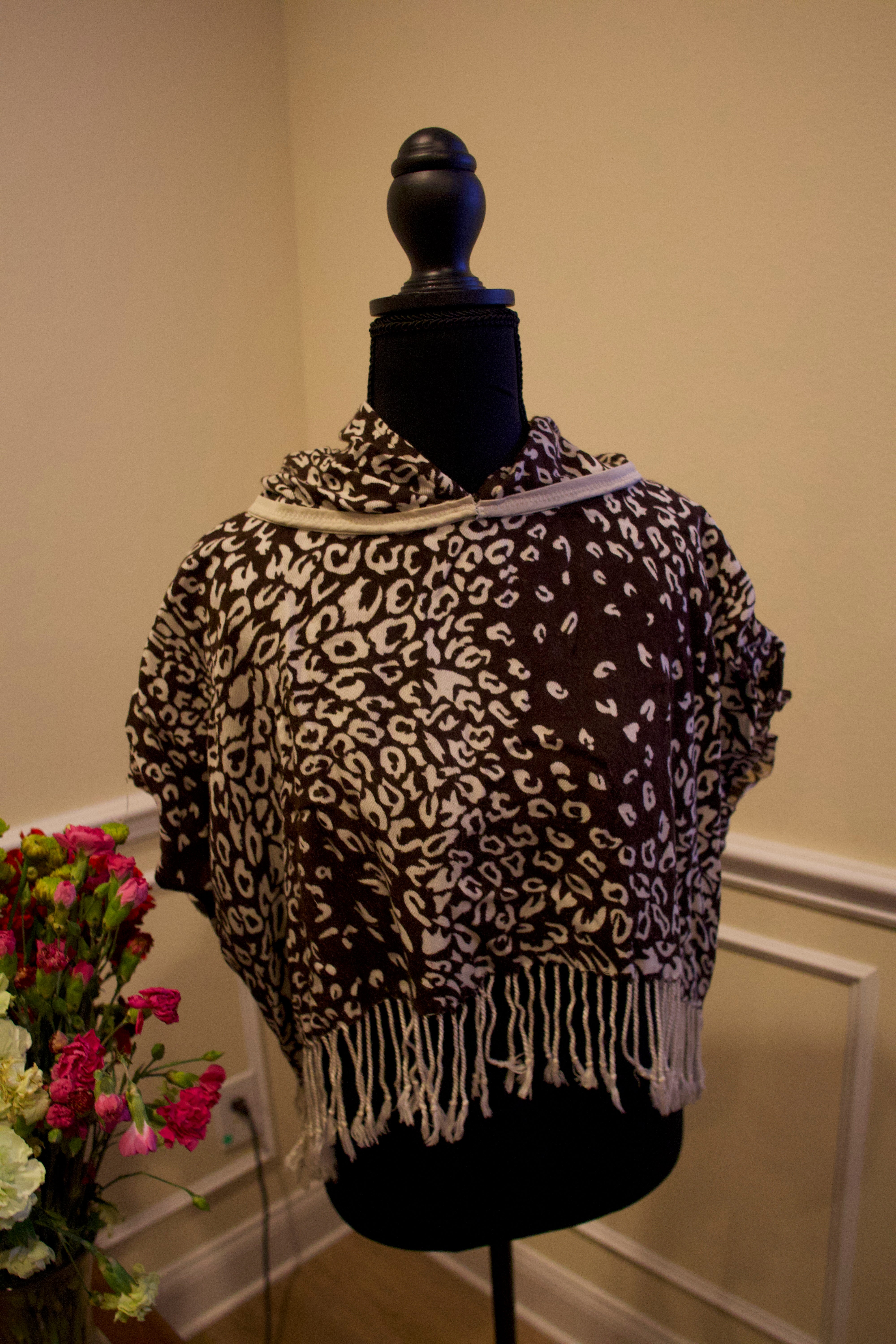 Cropped Pashmina Hoodie