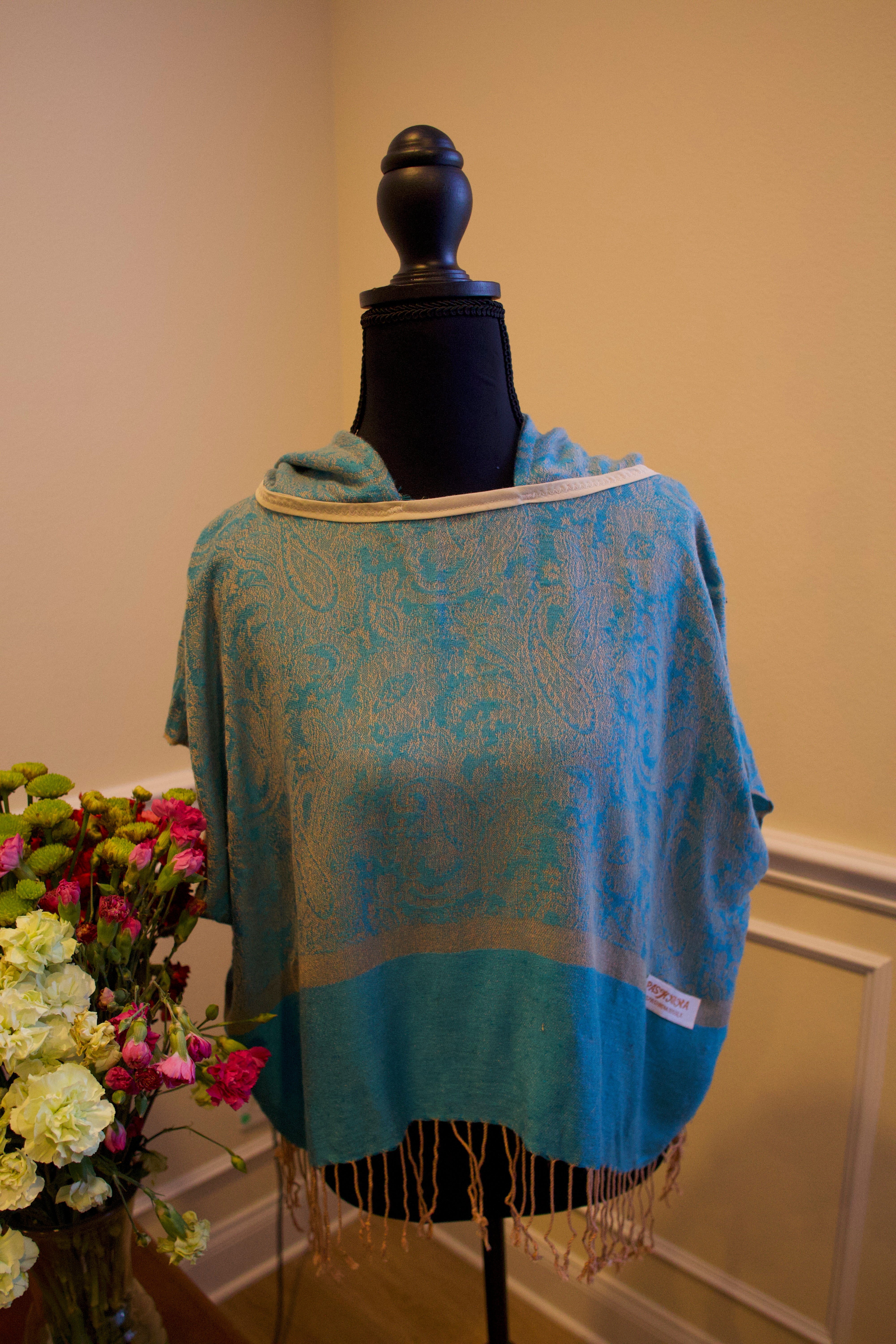 Cropped Pashmina Hoodie