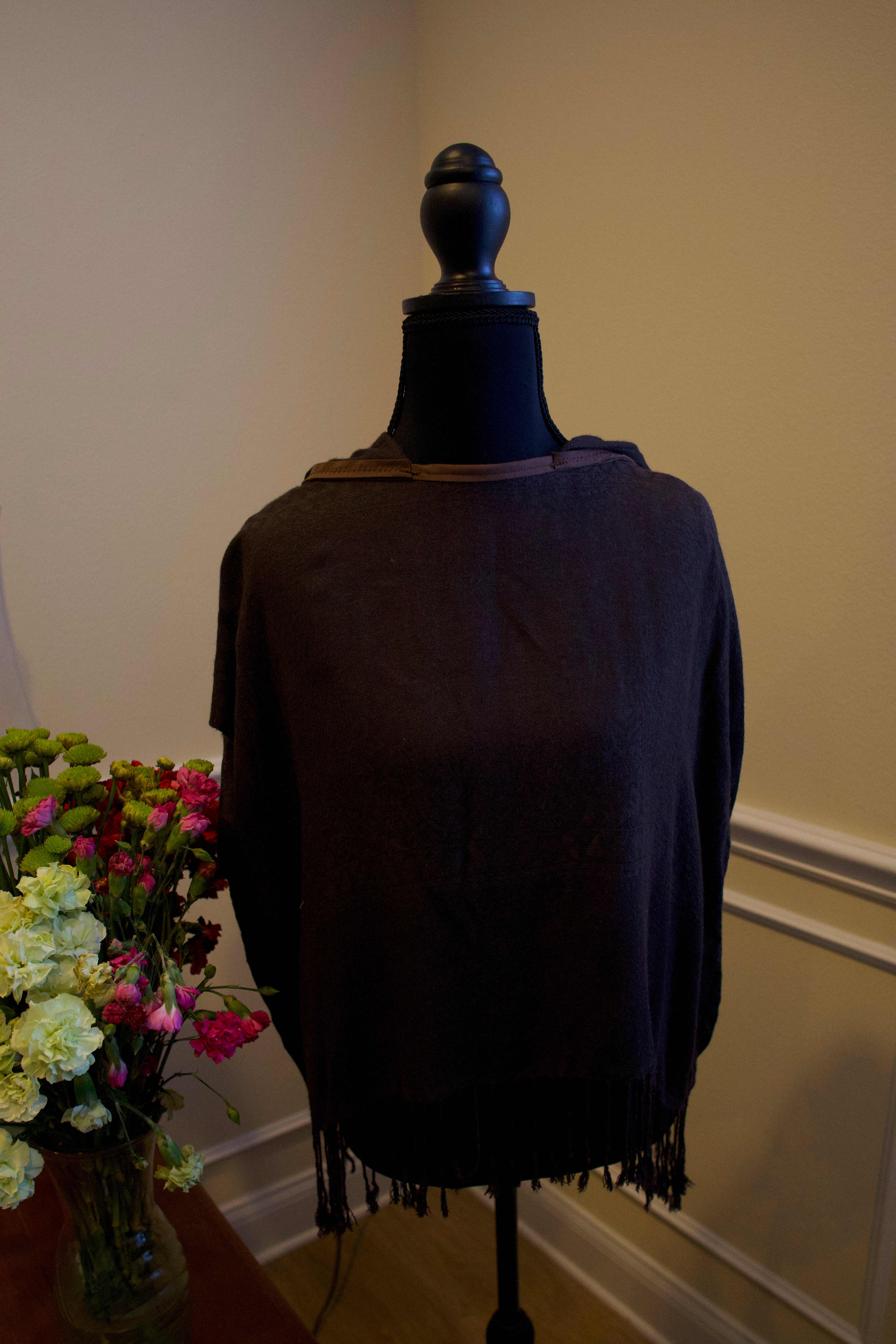 Cropped Pashmina Hoodie