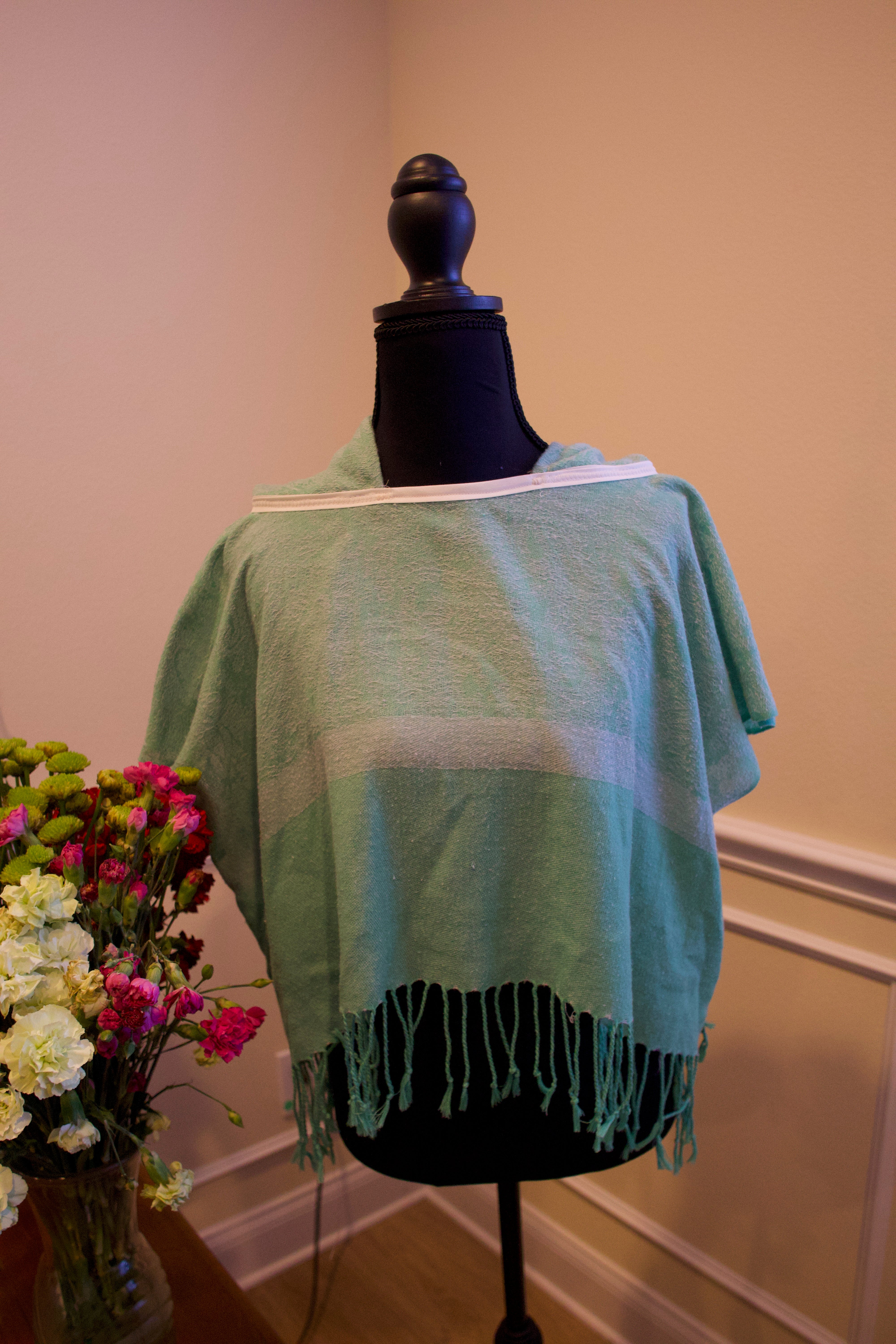 Cropped Pashmina Hoodie