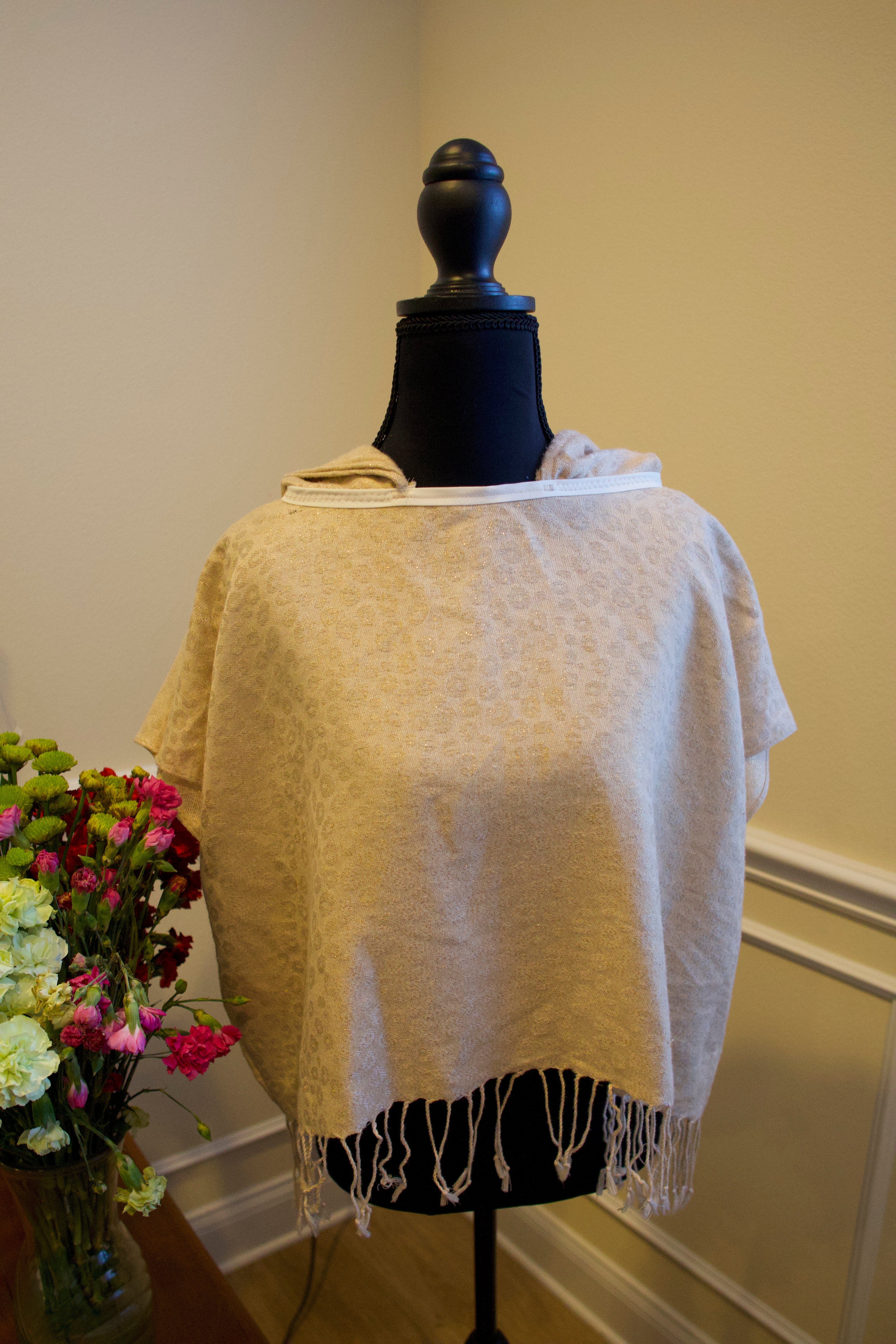 Cropped Pashmina Hoodie