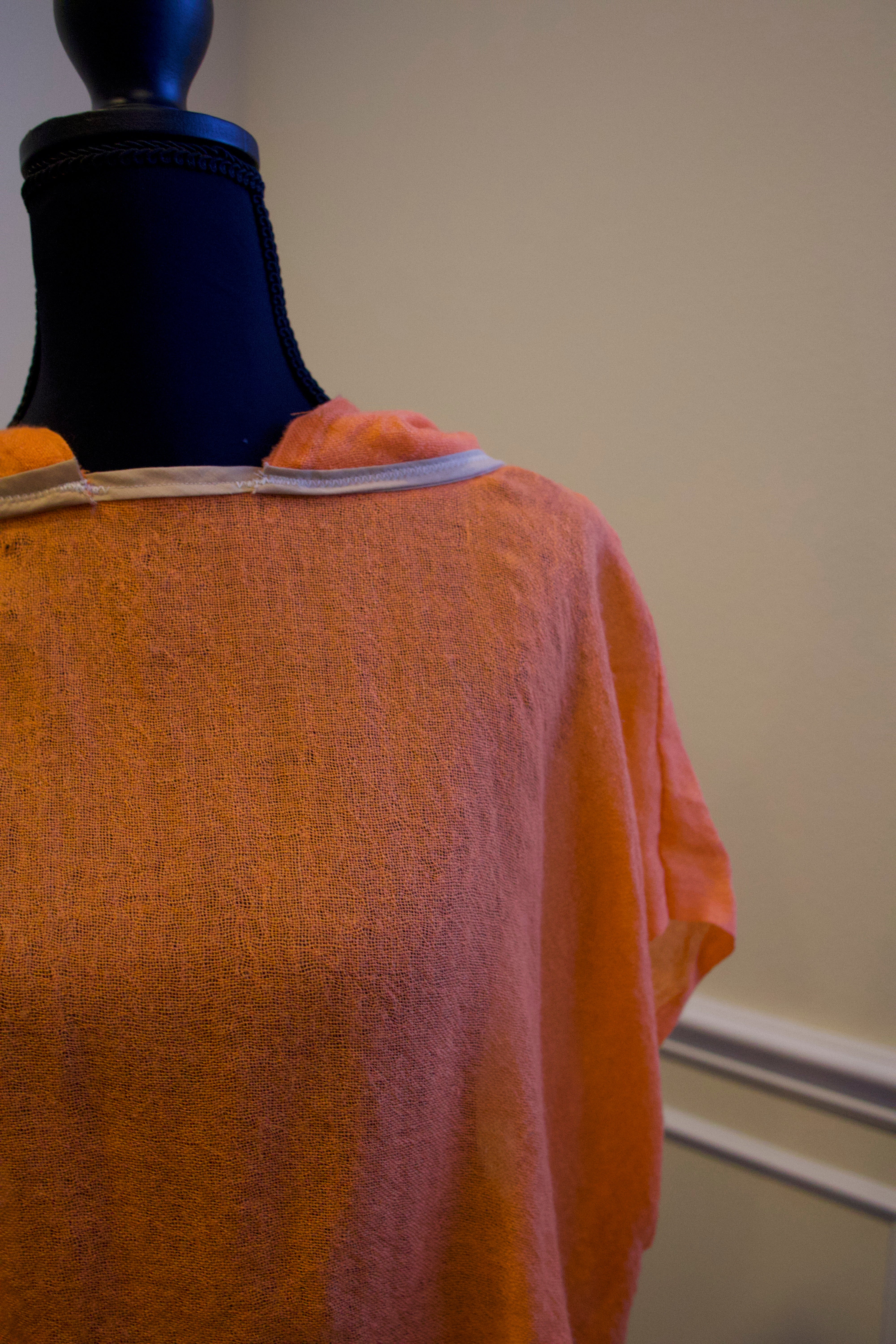 Cropped Pashmina Hoodie
