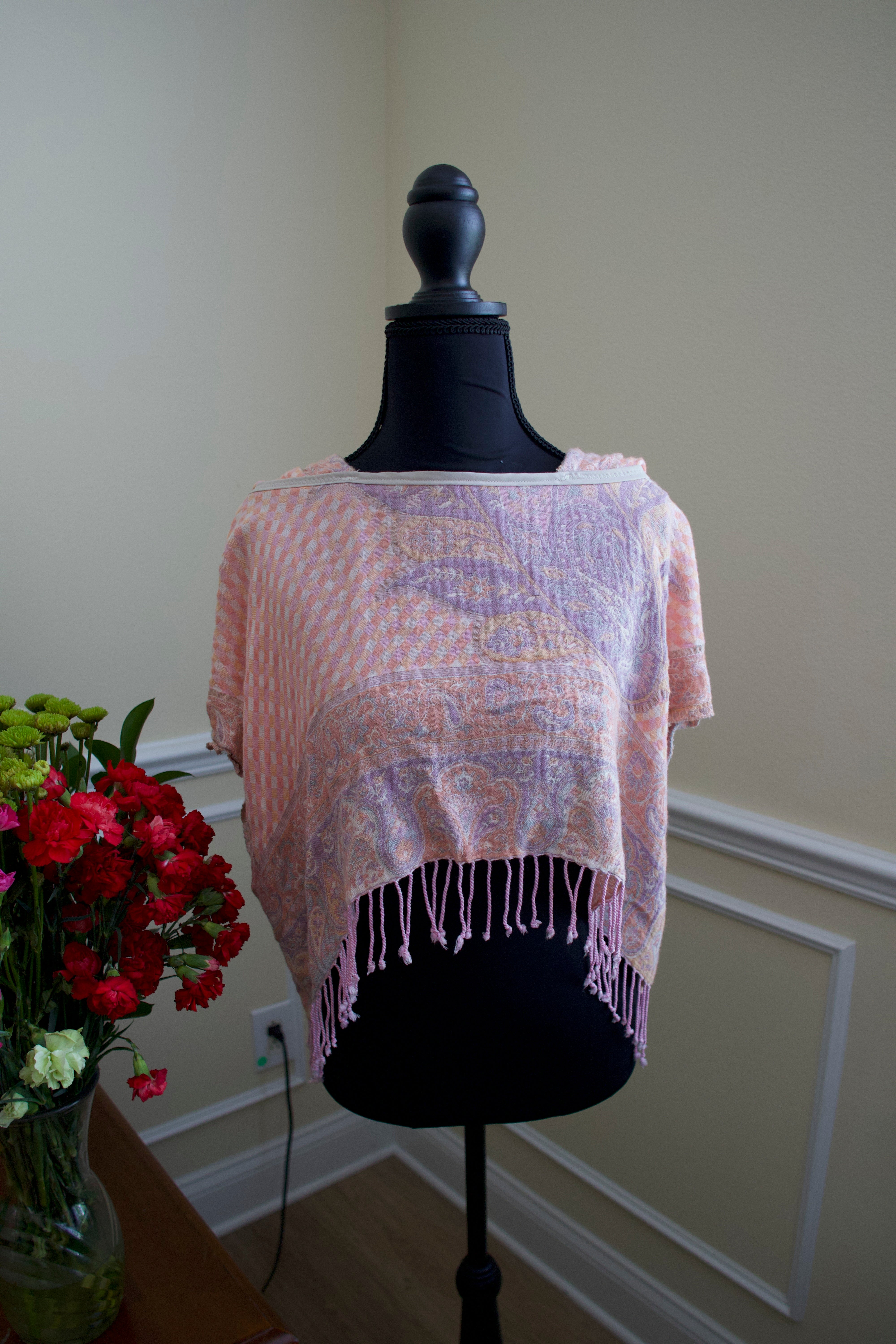 Cropped Pashmina Hoodie