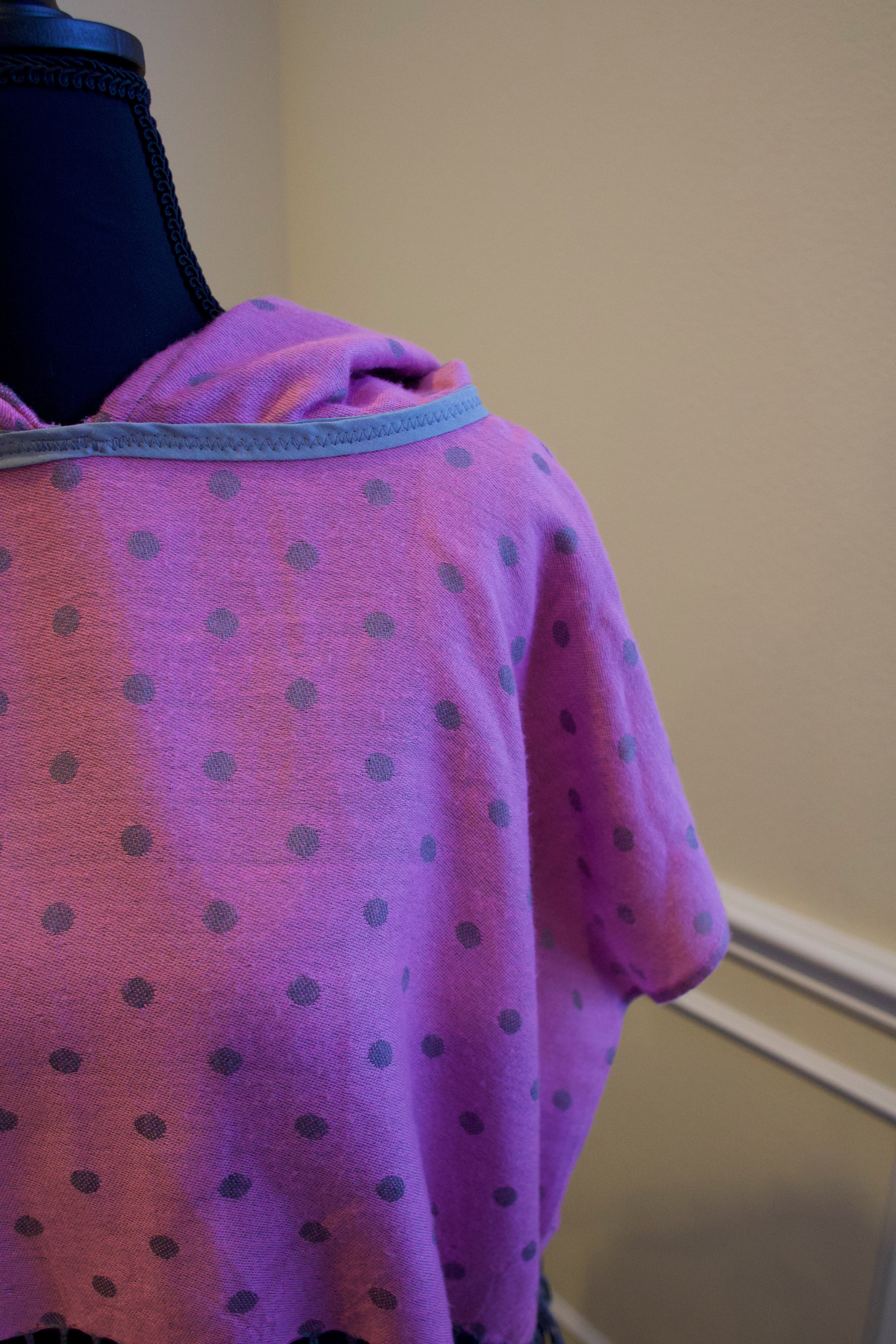 Cropped Pashmina Hoodie