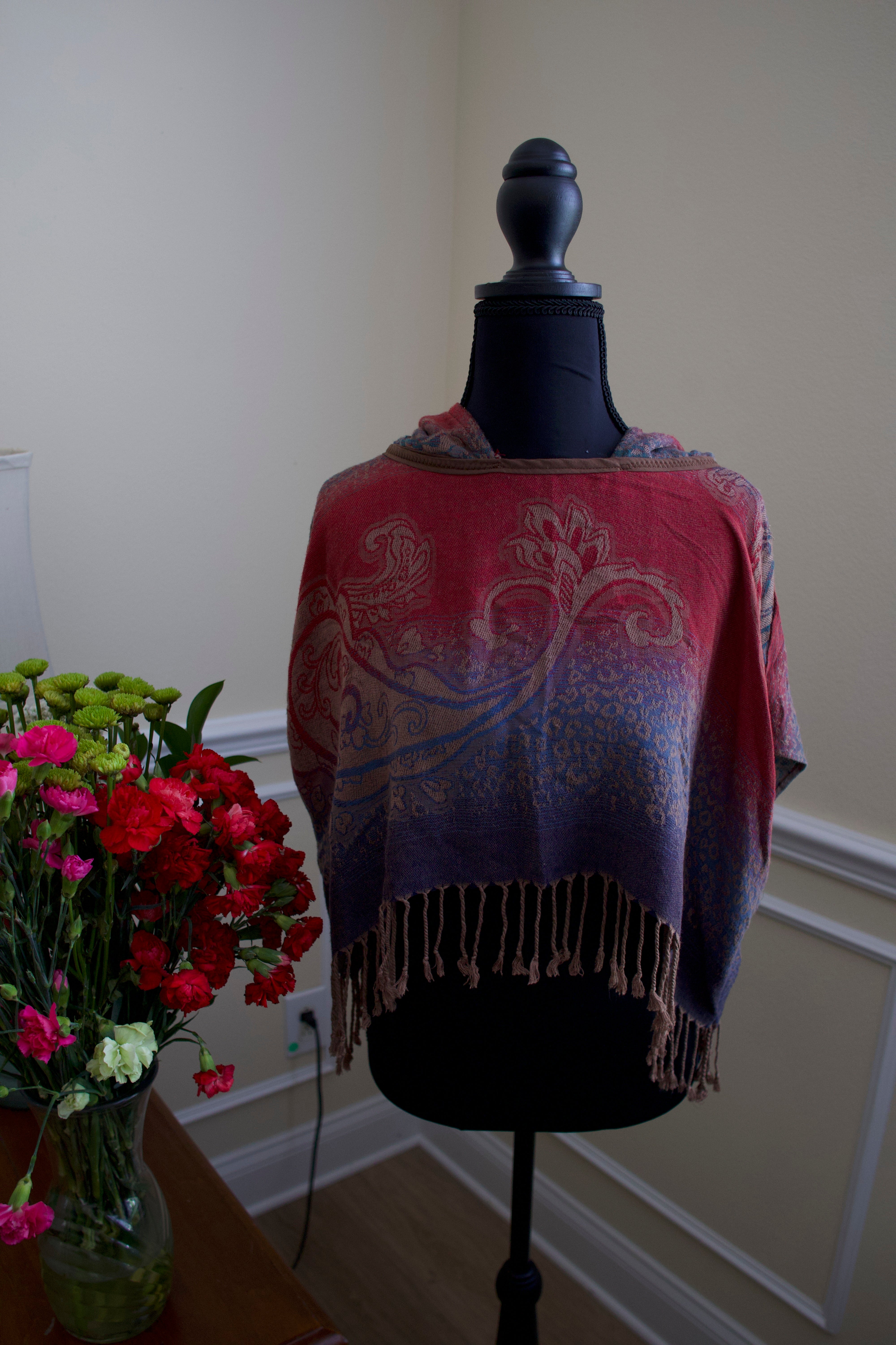 Cropped Pashmina Hoodie