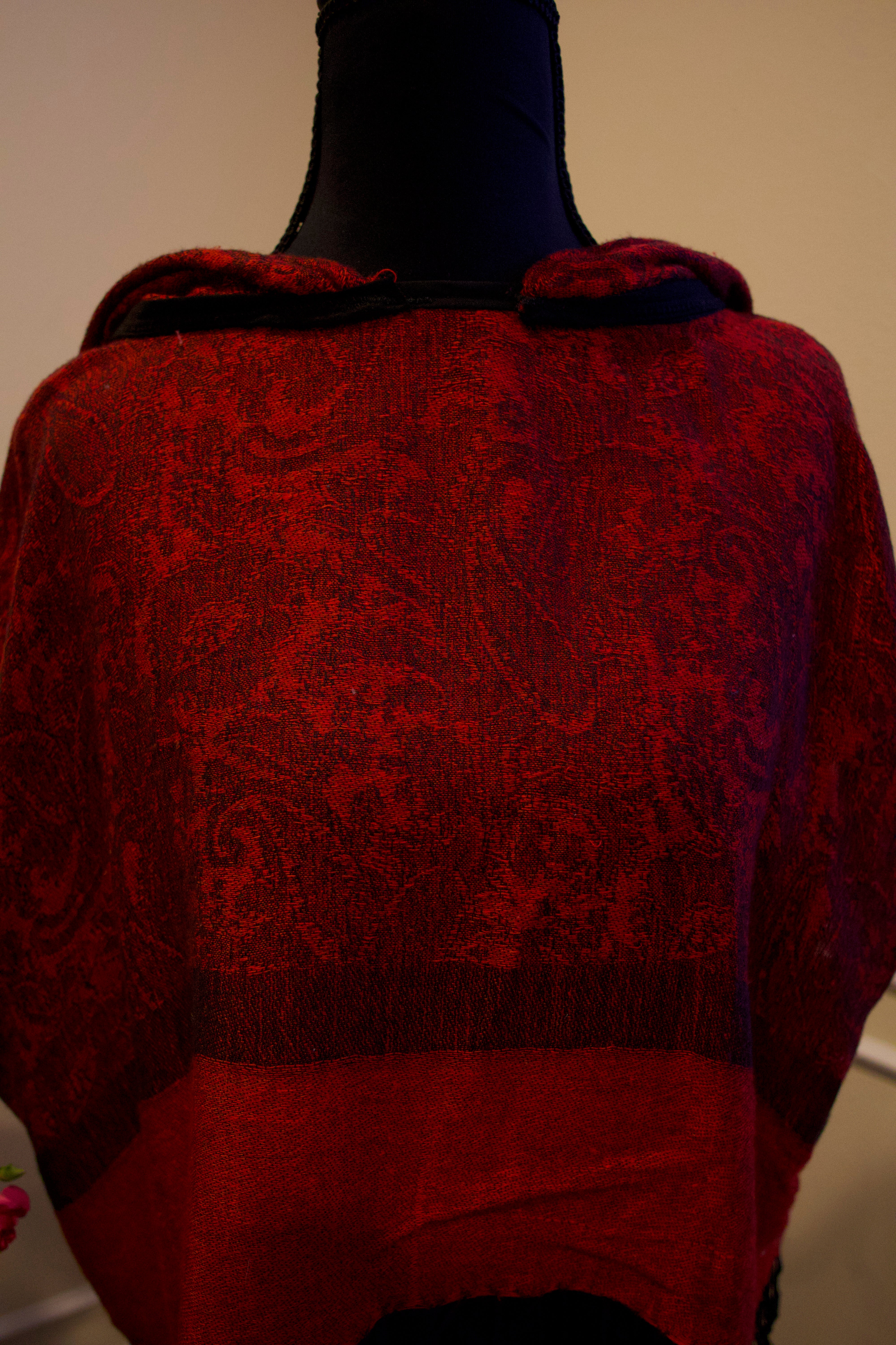 Cropped Pashmina Hoodie