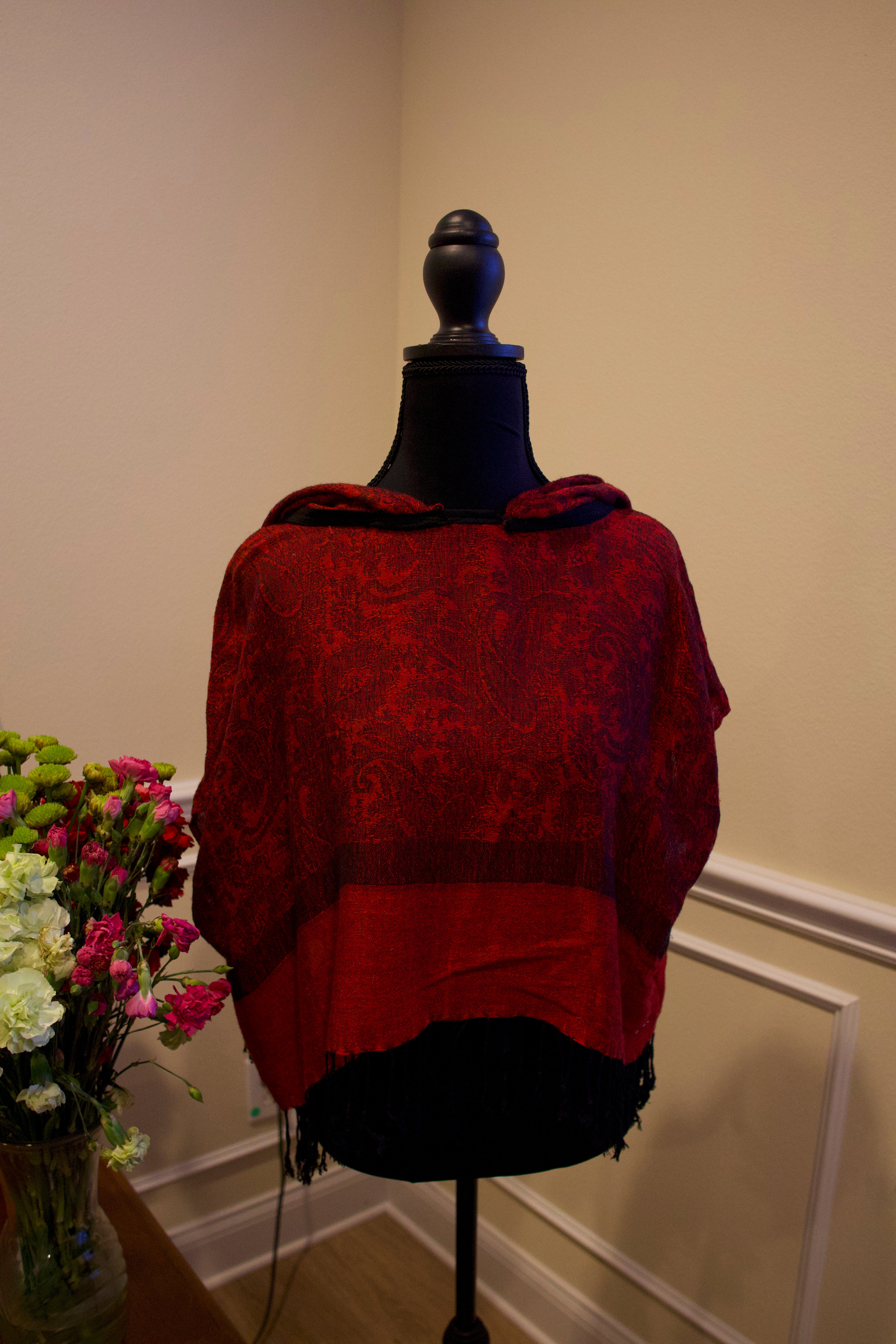 Cropped Pashmina Hoodie